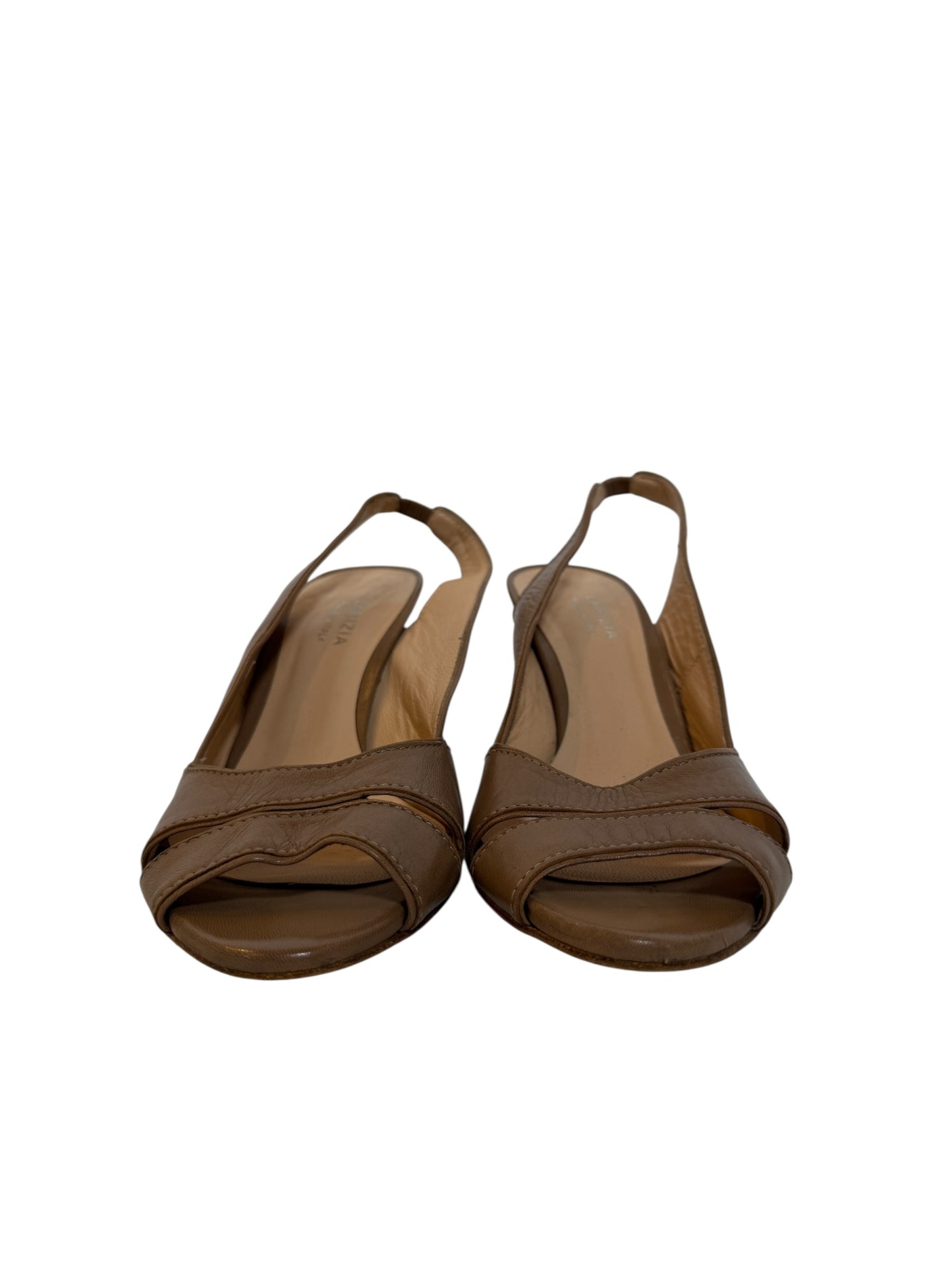 Larizia caramel Leather High Heels (UK 5)