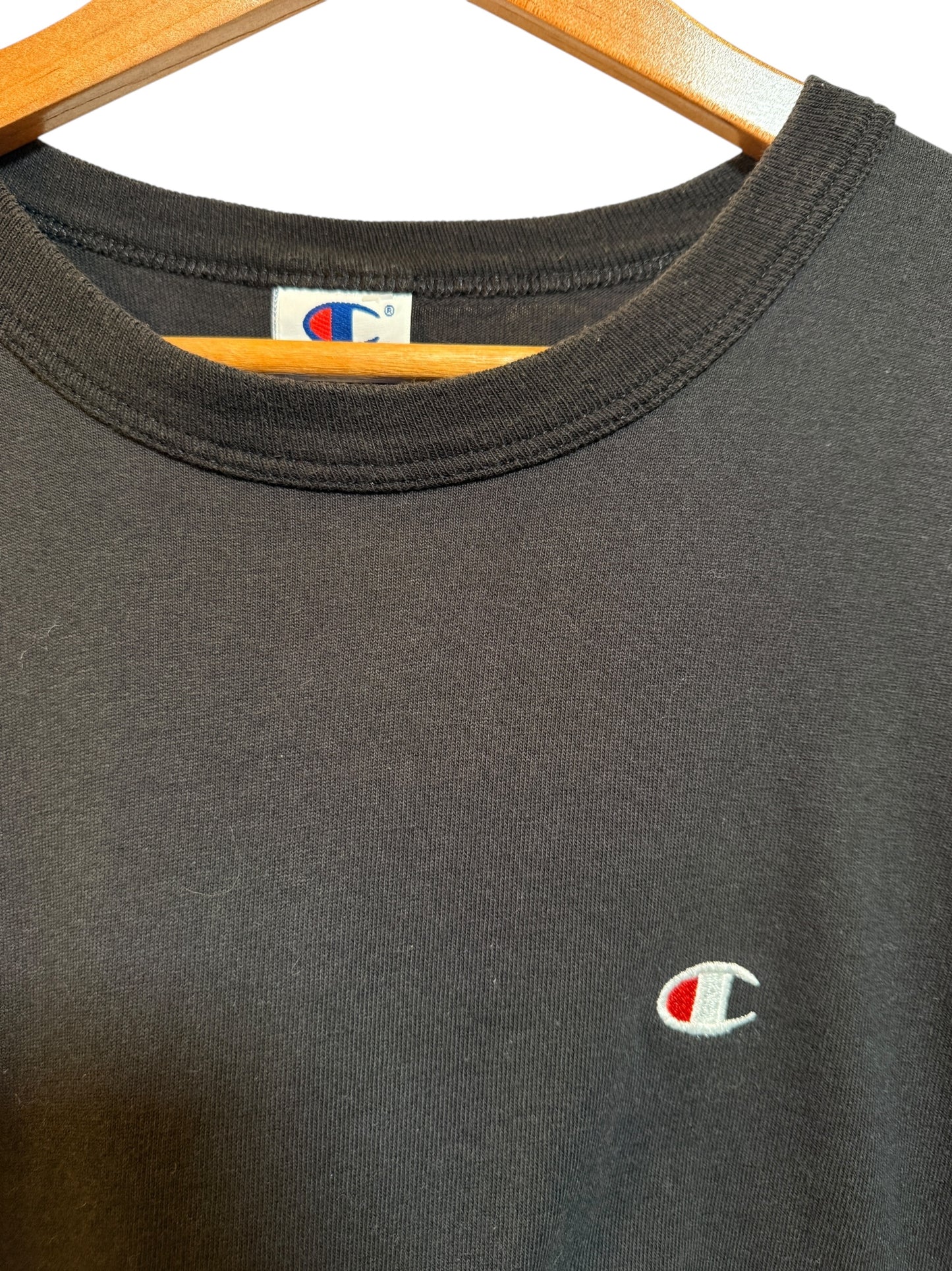 Champion Mens Black T Shirt (Size L)