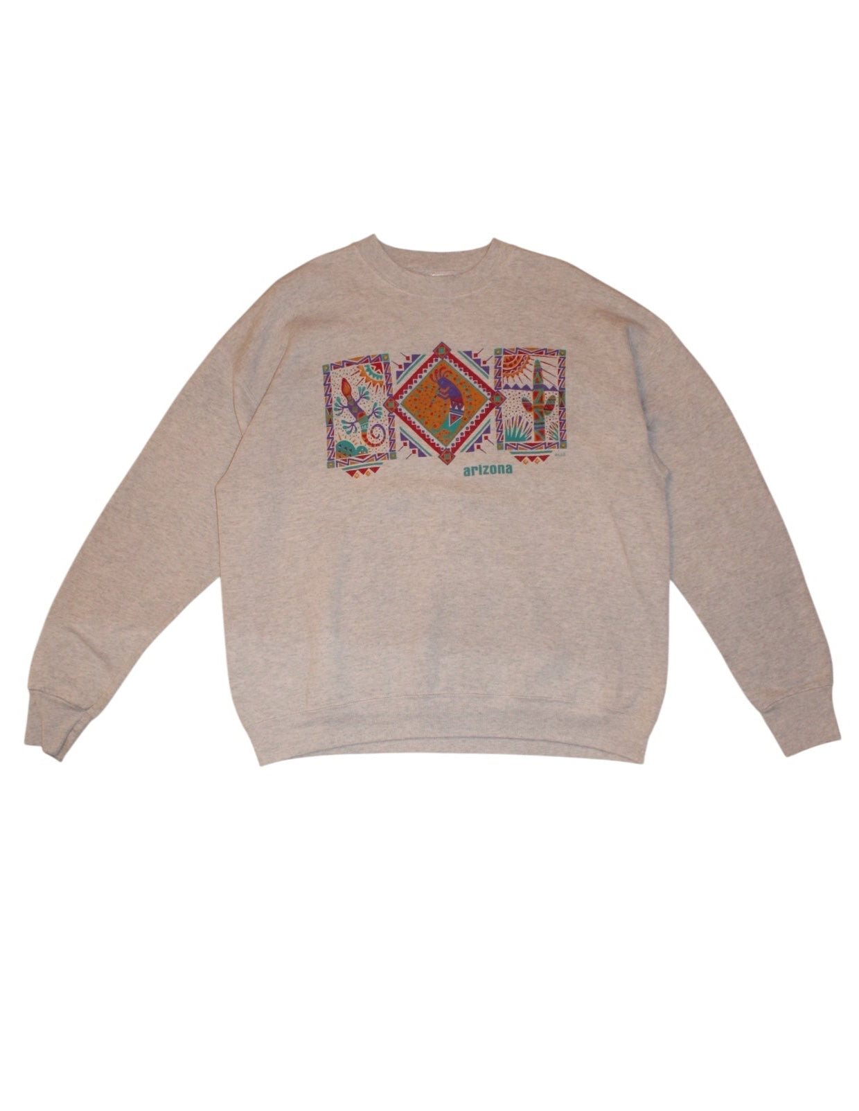 Arizona Mens Grey Graphic Sweatshirt (Size L)