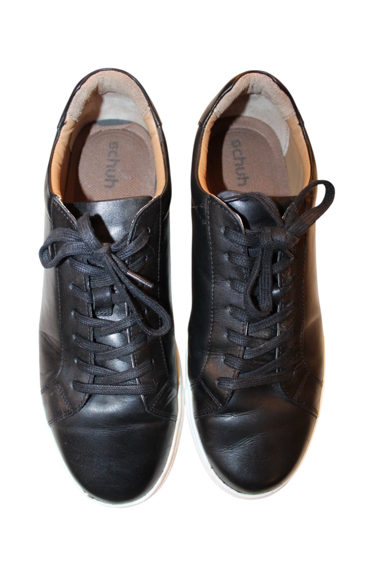 Schuh Mens Leather Trainers (UK Size 11)