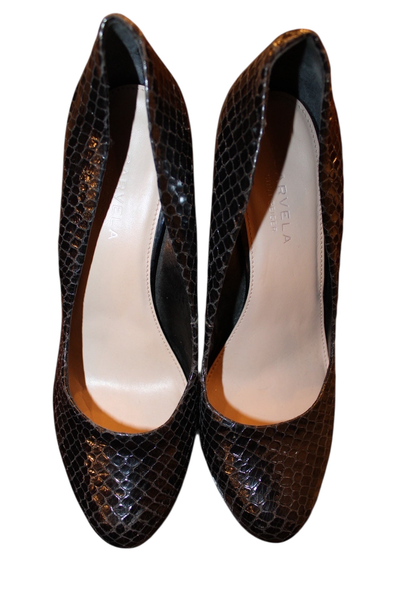 Carvela Kurt Geiger Snakeskin Wedge Heels (UK Size 5)