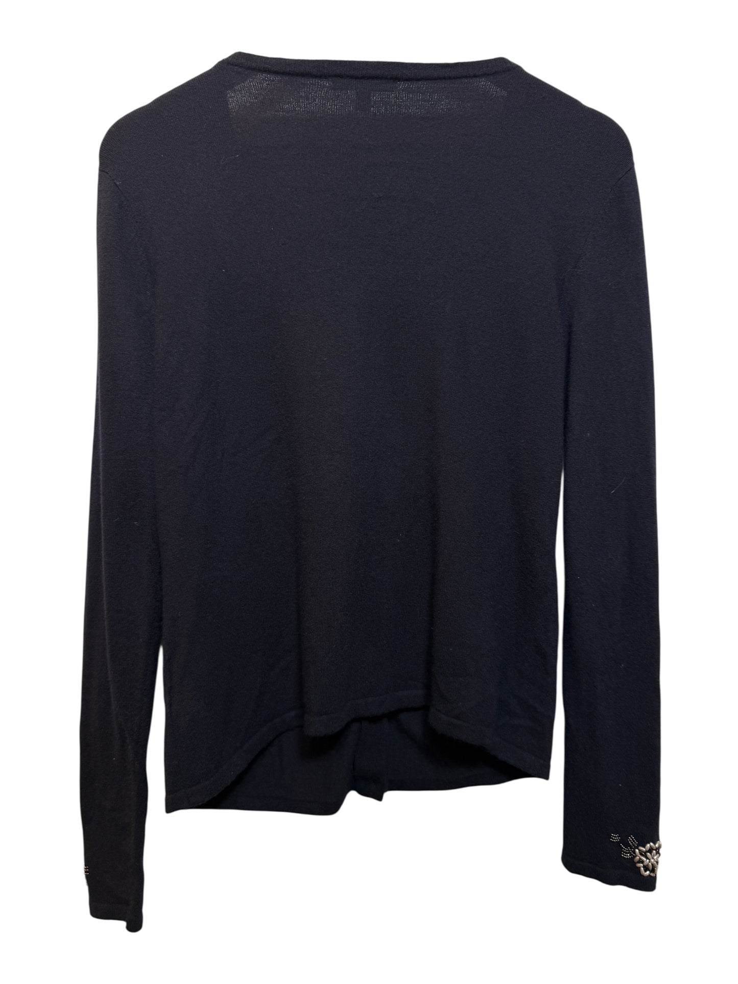 Anne Klein Women's Embellished Black Blouse (Size S)
