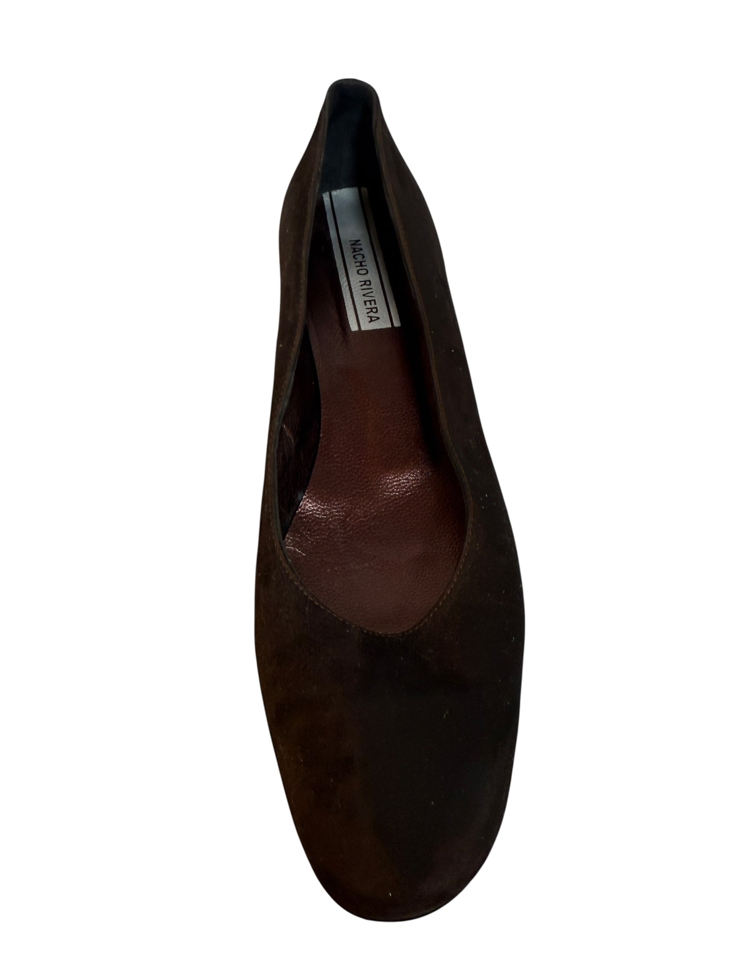 Nacho Rivera Brown Suede Pumps (Size 5)