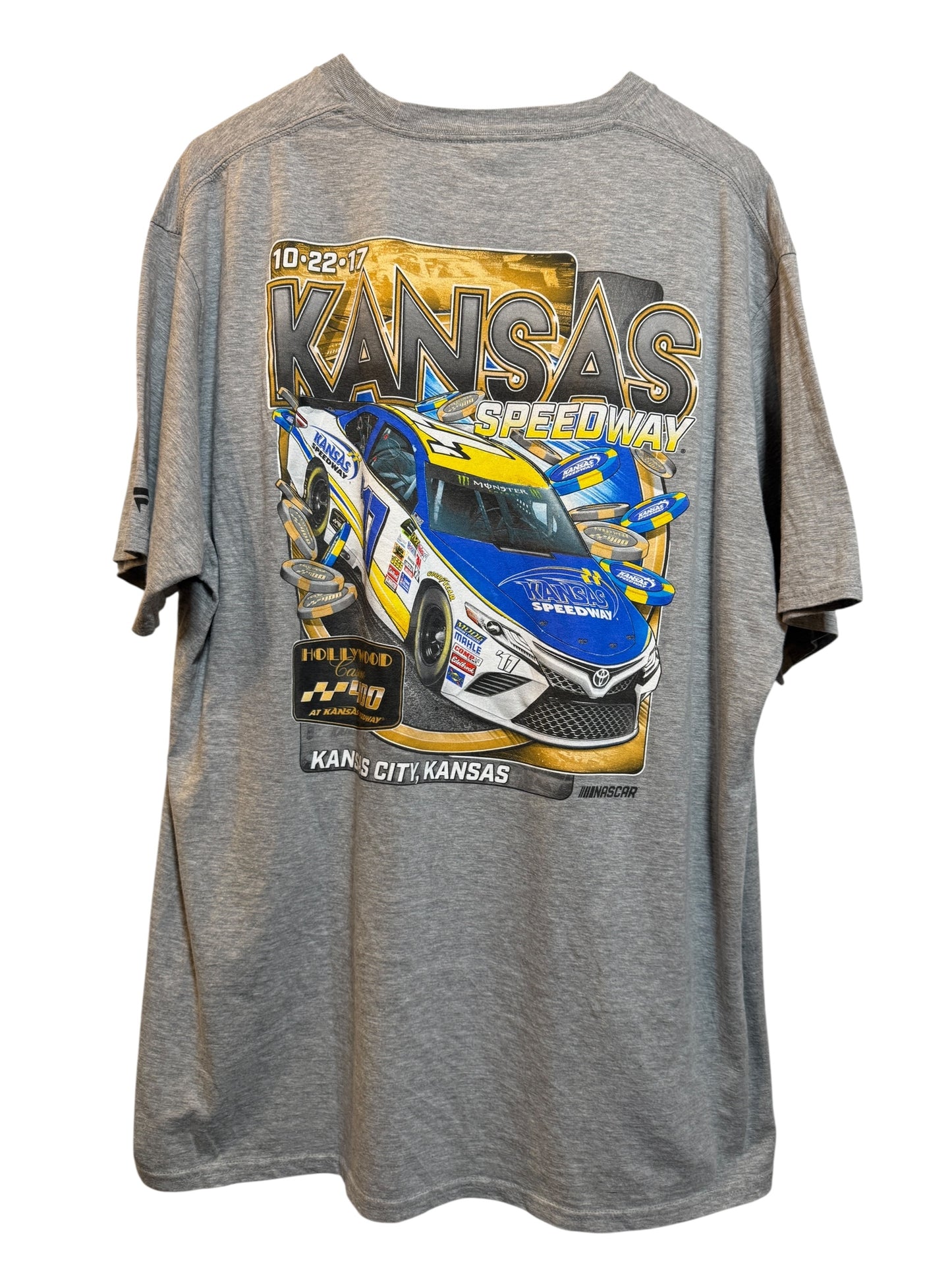 Kansas Speedway Mens Grey T Shirt (Size XXL)