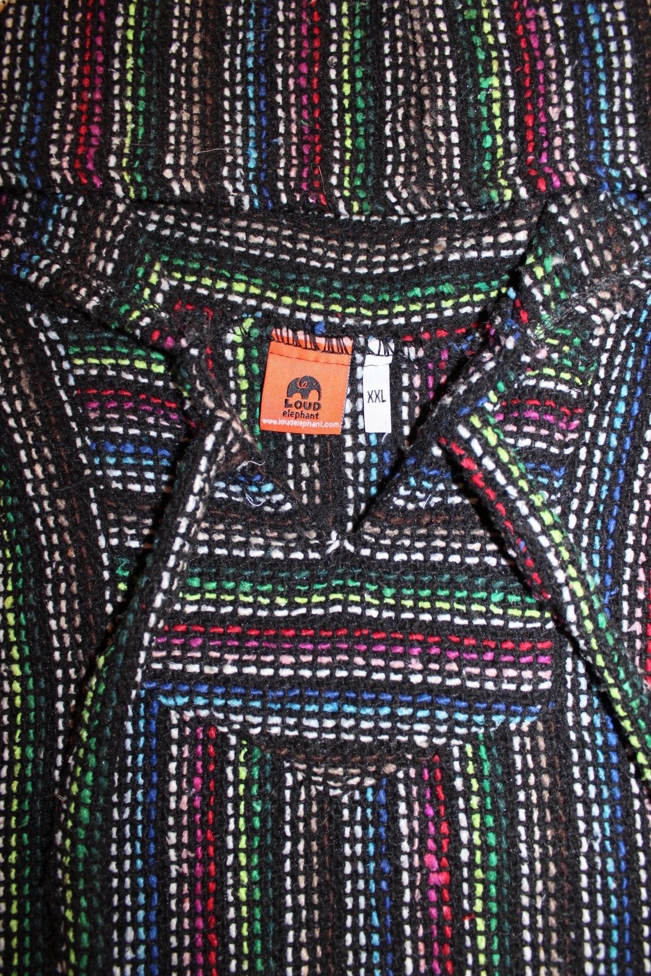 Loud Elephant Black Knitted Hoodie (Size XXL)