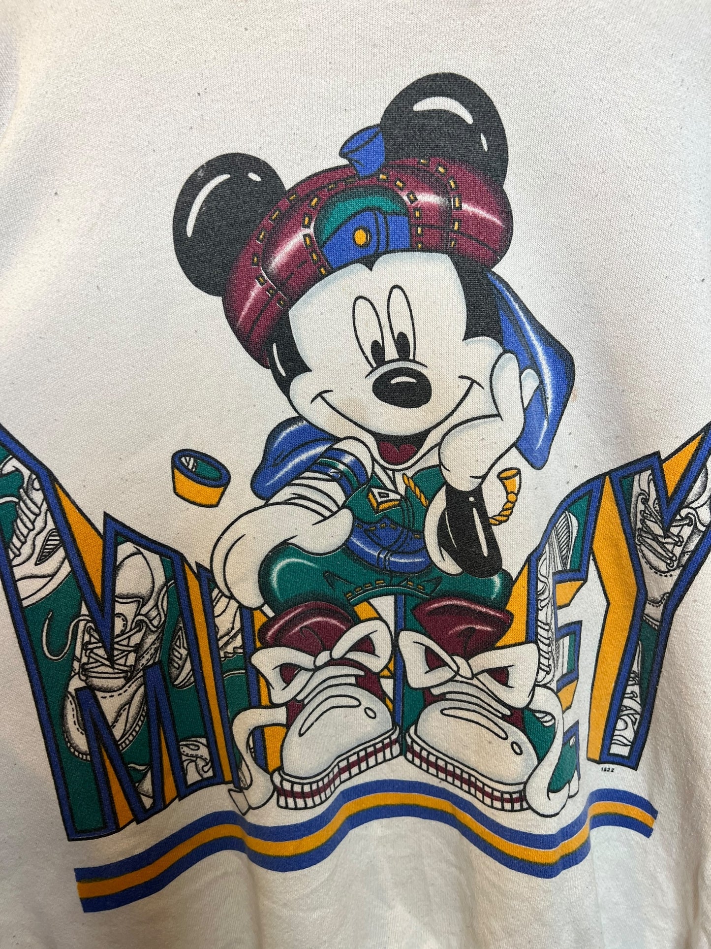 White Mickey Women's Sweatshirt (Size XL)