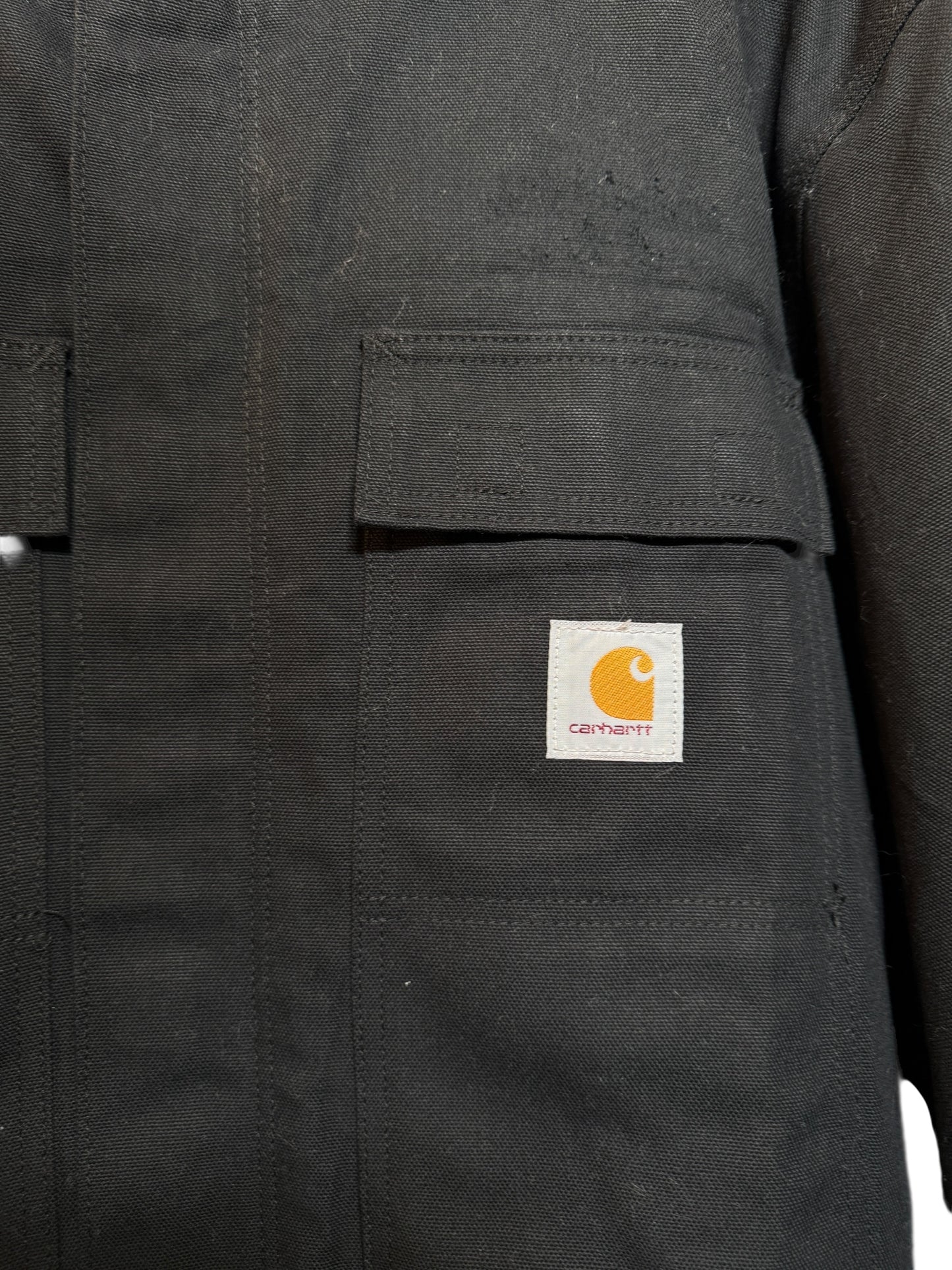 Carhartt Mens Black Workwear Jacket (Size L)
