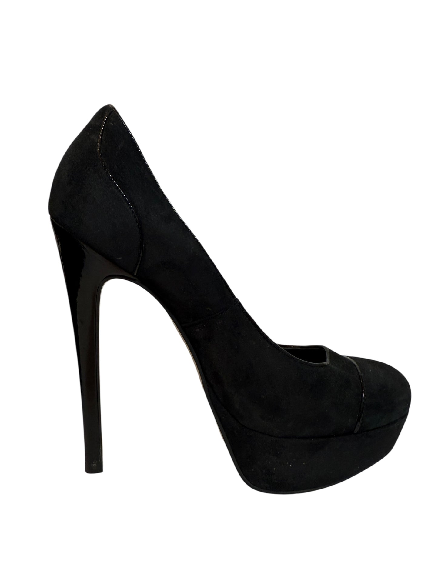Carvela Black Suede High Heels (Size 5)