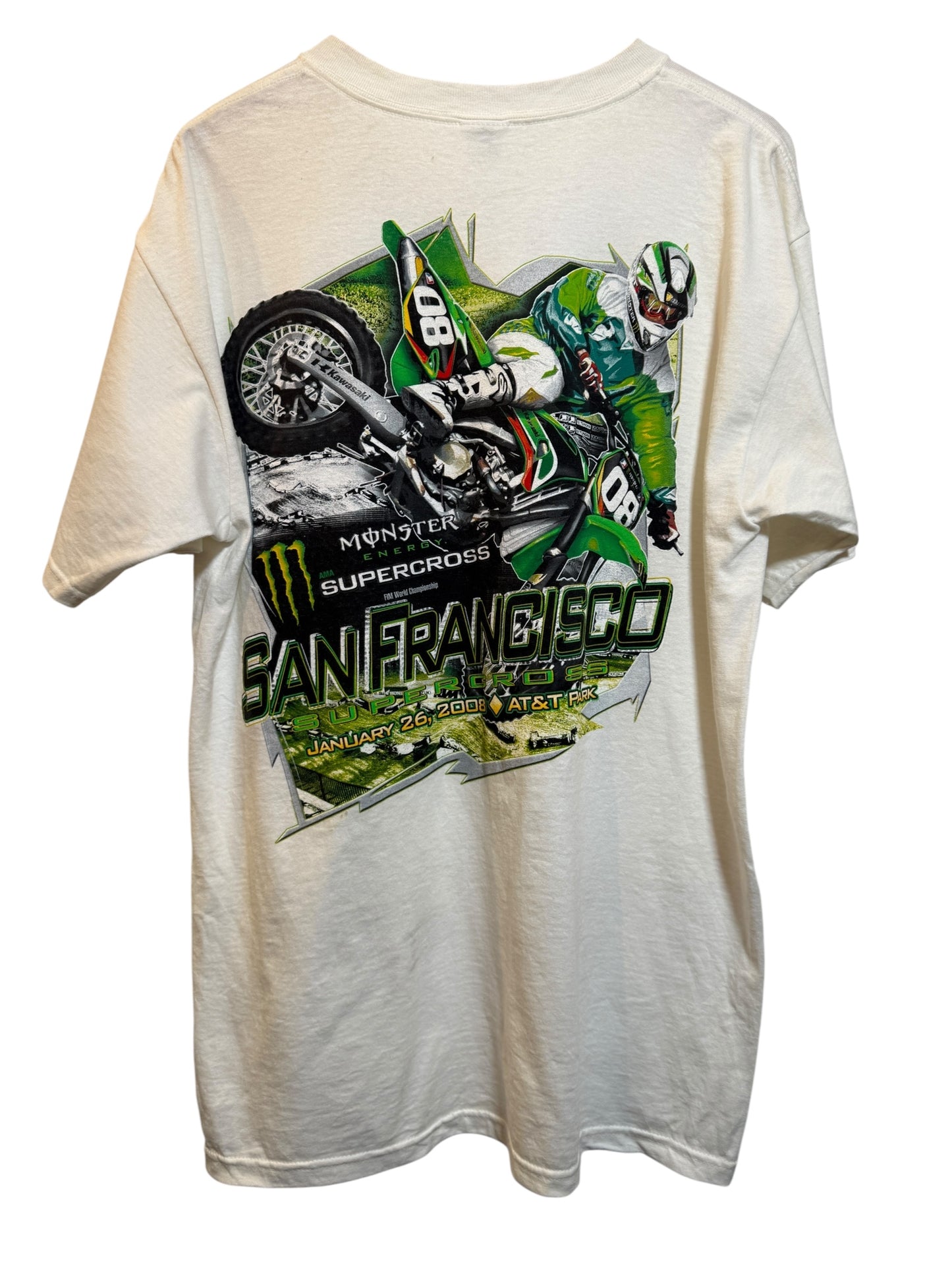 Monster San Francisco White T Shirt (Size XL)
