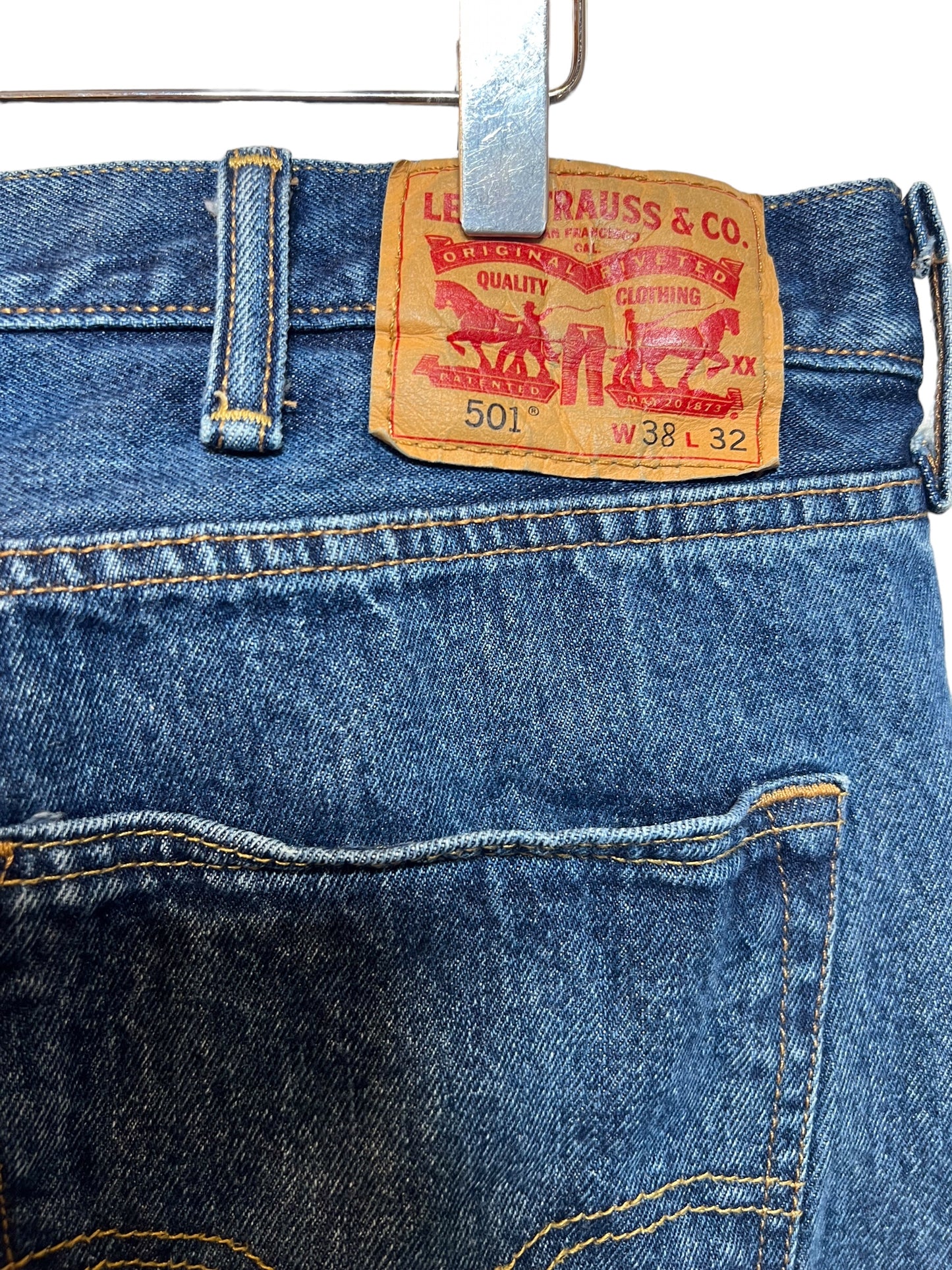 Levi's 501 Blue Jeans (38x32)