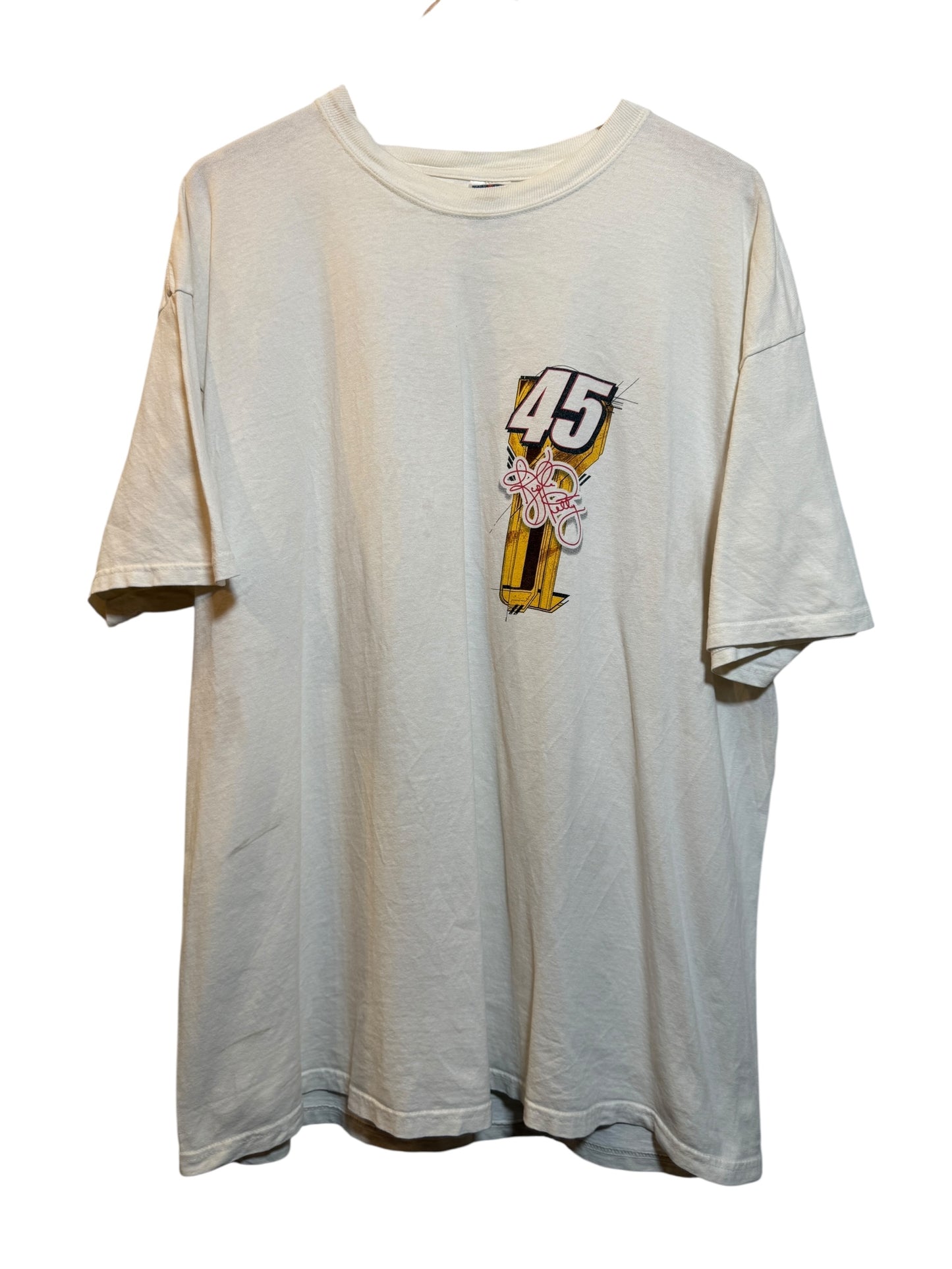 Kyle Petty Mens White T Shirt (Size XXL)