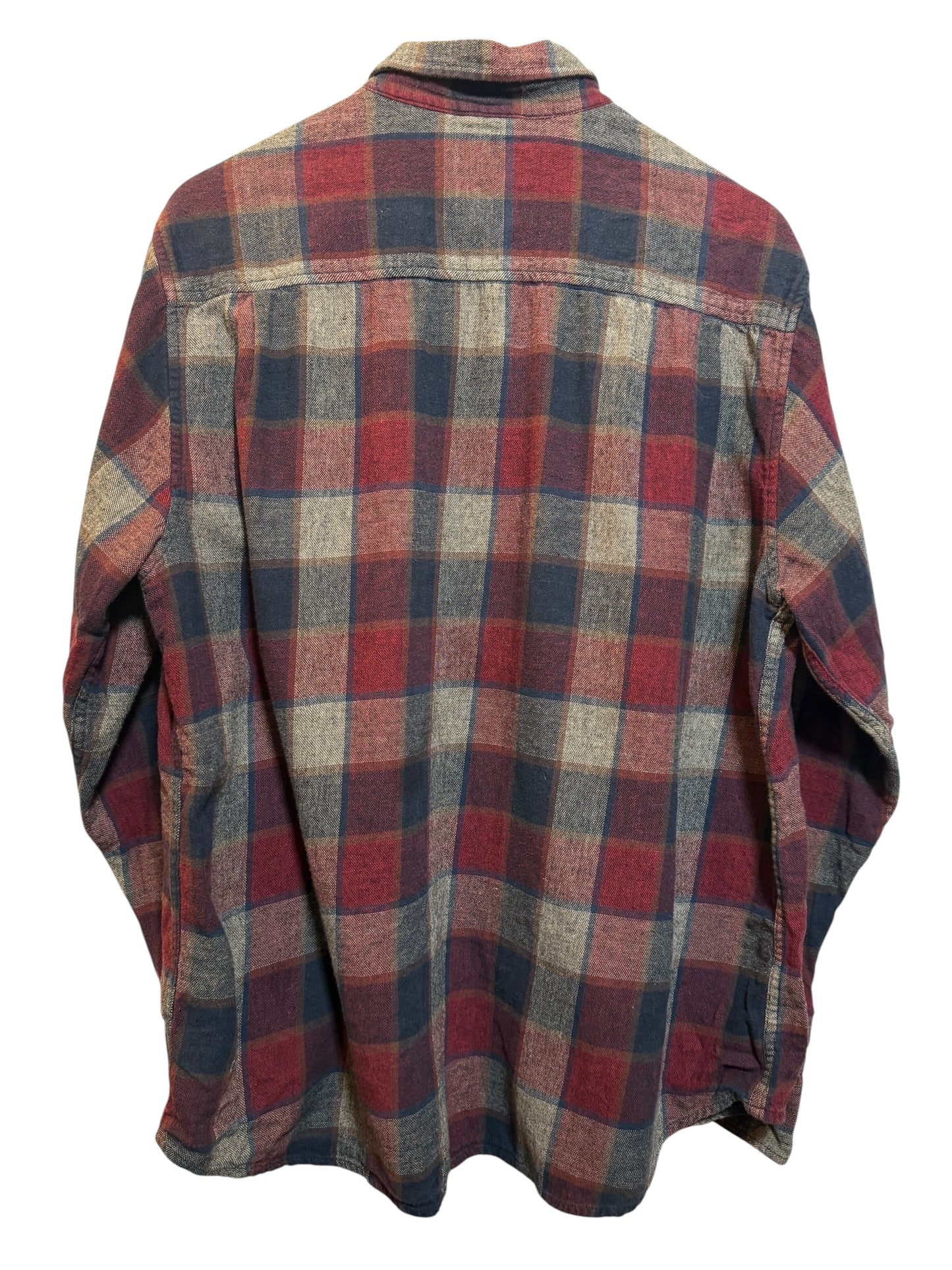 Weatherproof Mens Red Plaid Flannel Shirt (Size XL)