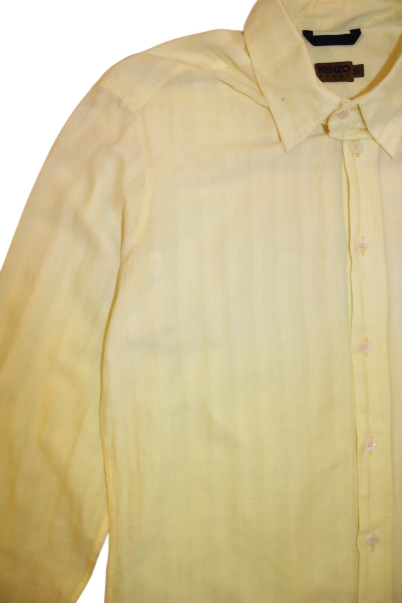 Kenzo Mens Linen Longsleeve Shirt (Size M)