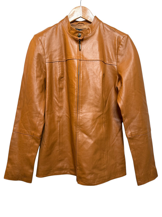 Chadwicks of Boston Women's Brown Leather Jacket (Size L)