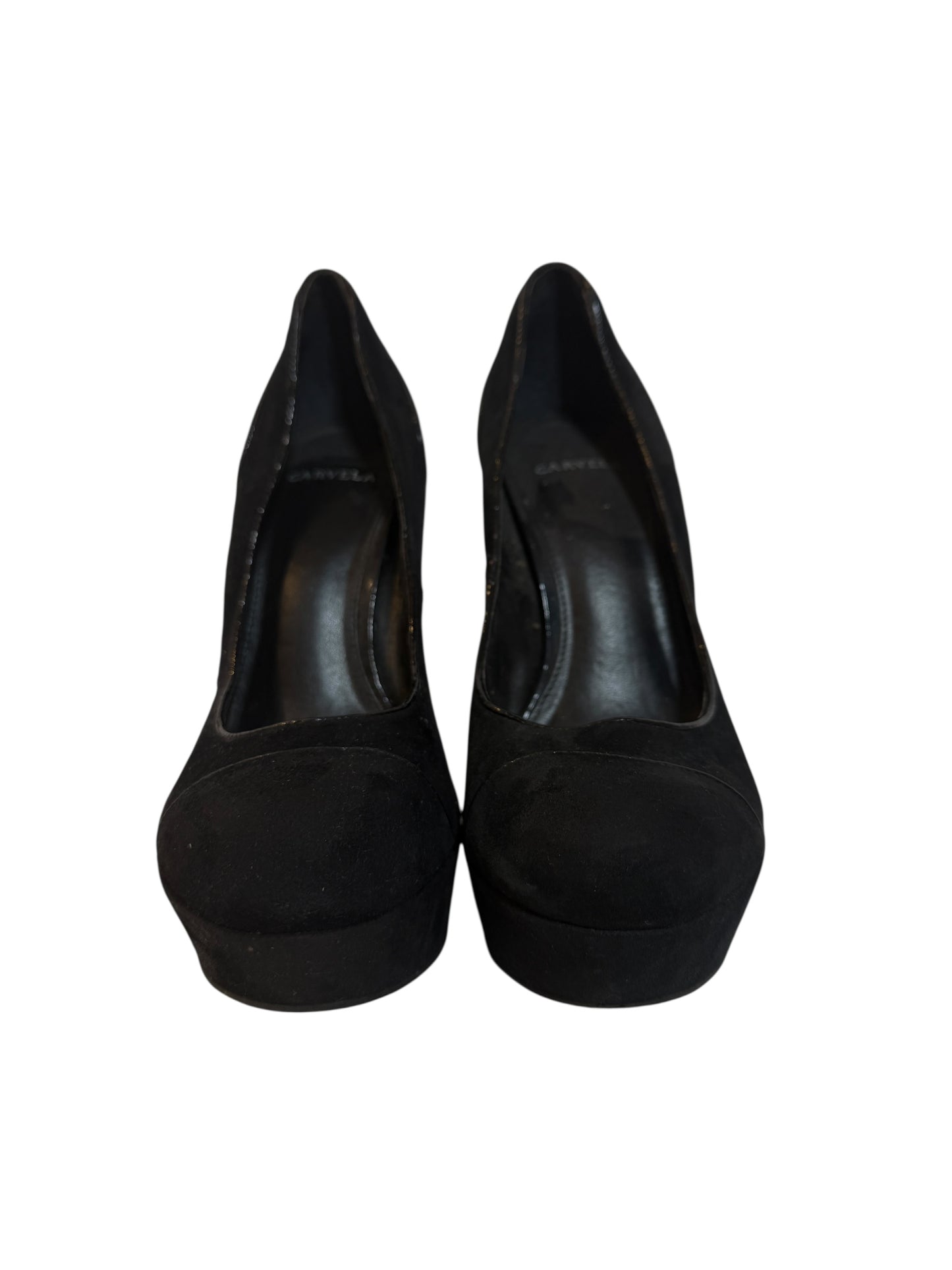 Carvela Black Suede High Heels (Size 5)