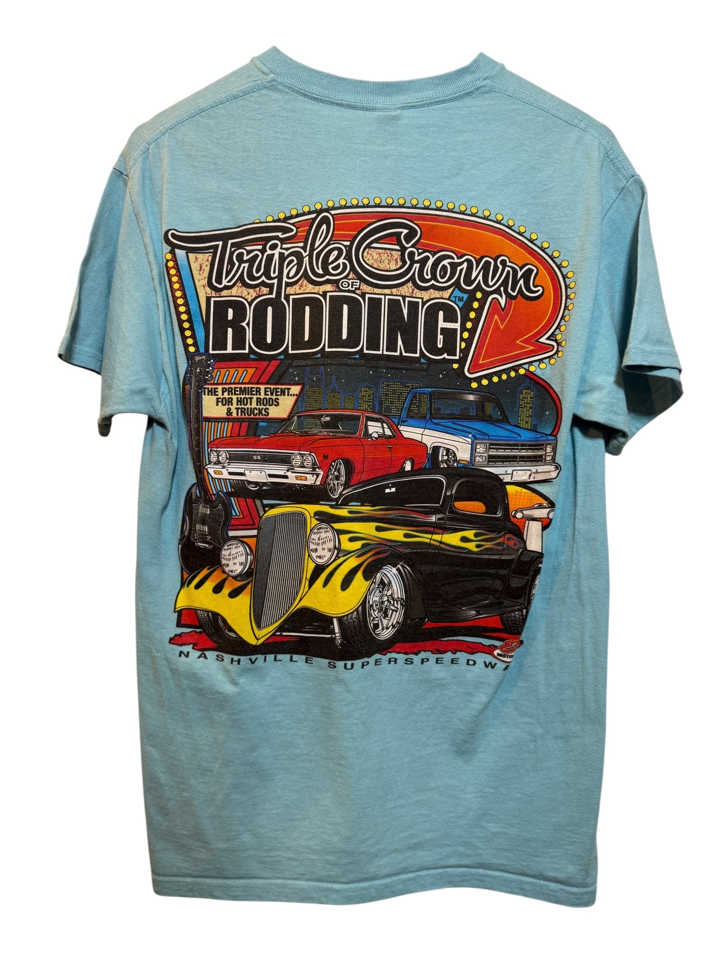 Nashville Superspeedway Mens Blue T Shirt (Size XL)