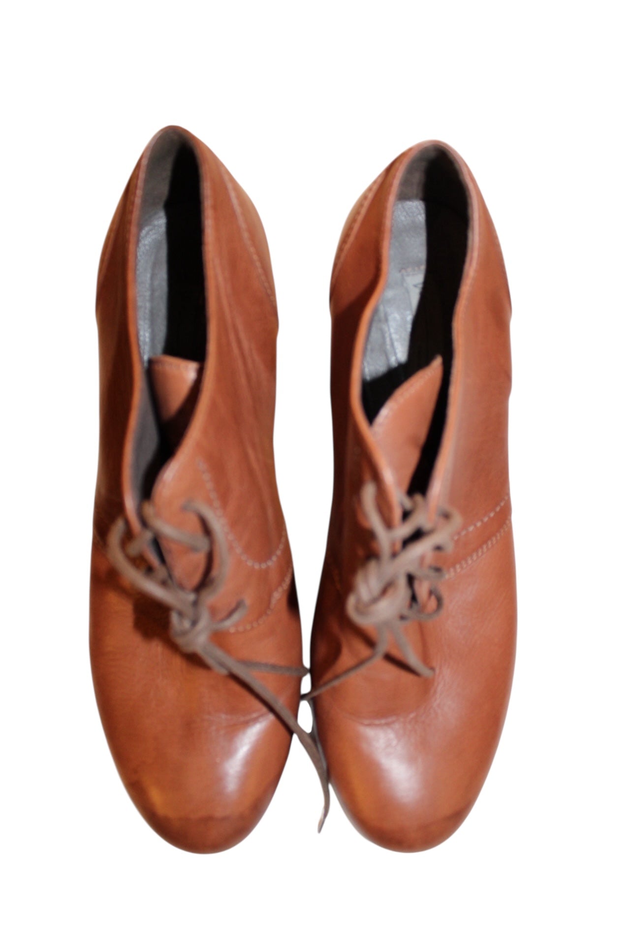 Vic Leather Wedge Heels (UK Size 5)