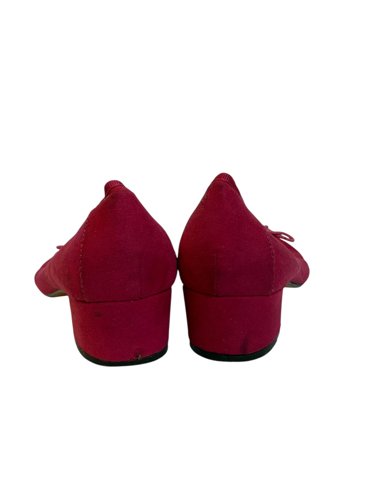 London Rebel Pink Suede Ballet Style Shoe ( Size 8)