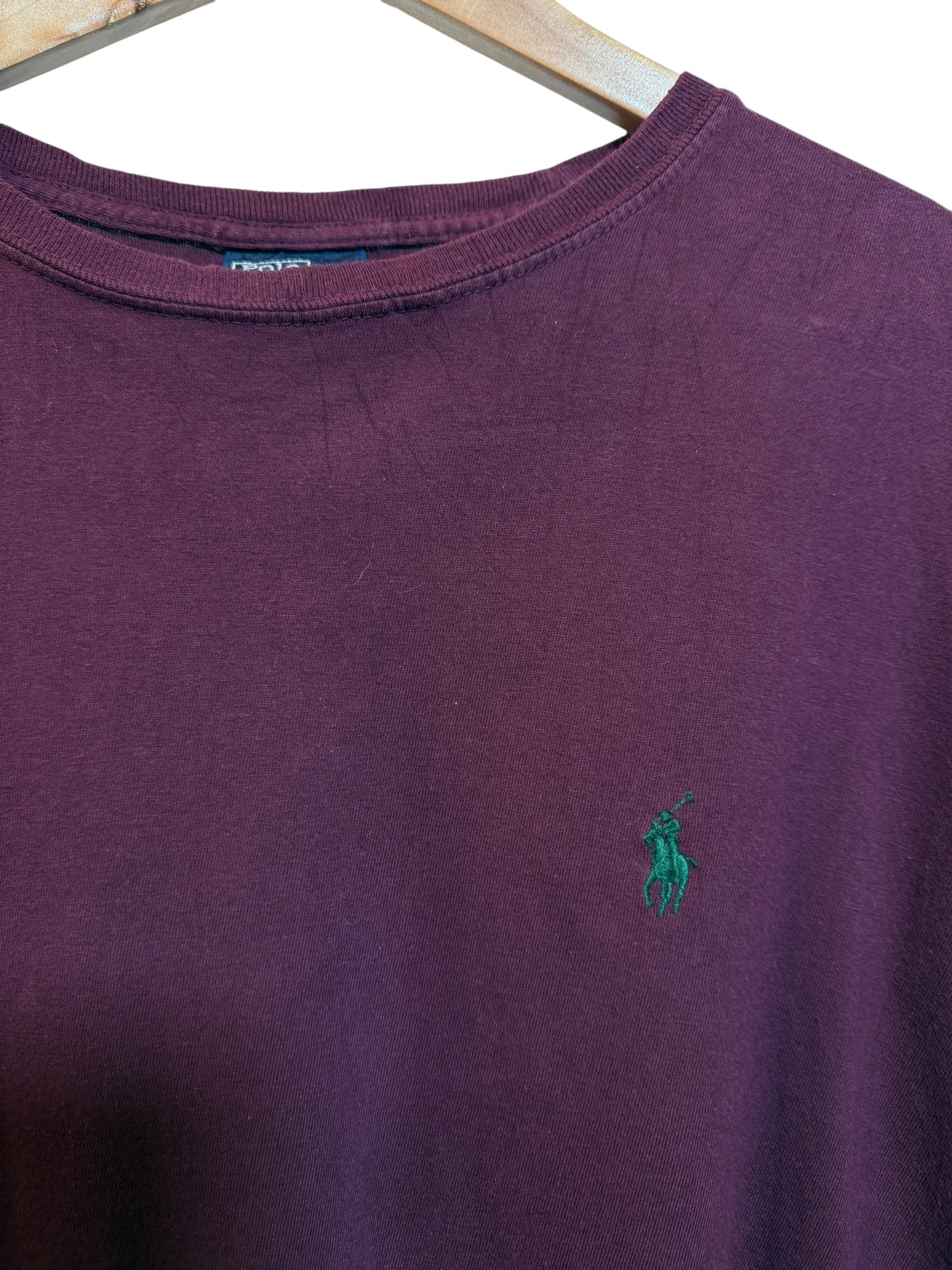 Polo Ralph Lauren Mens Red Longsleeve Top (Size L)