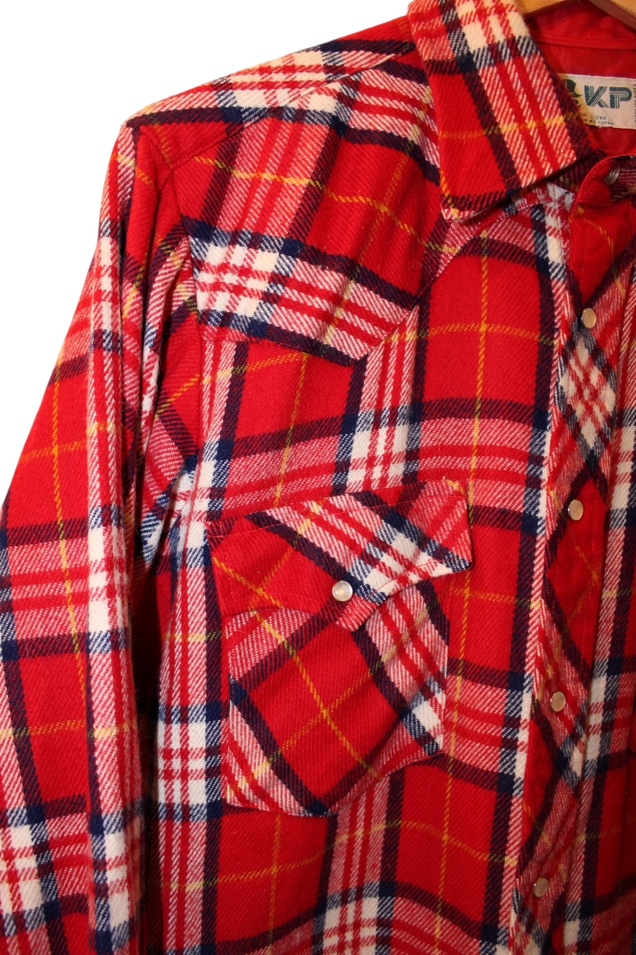 KP Mens Red Flannel Shirt (Size M)