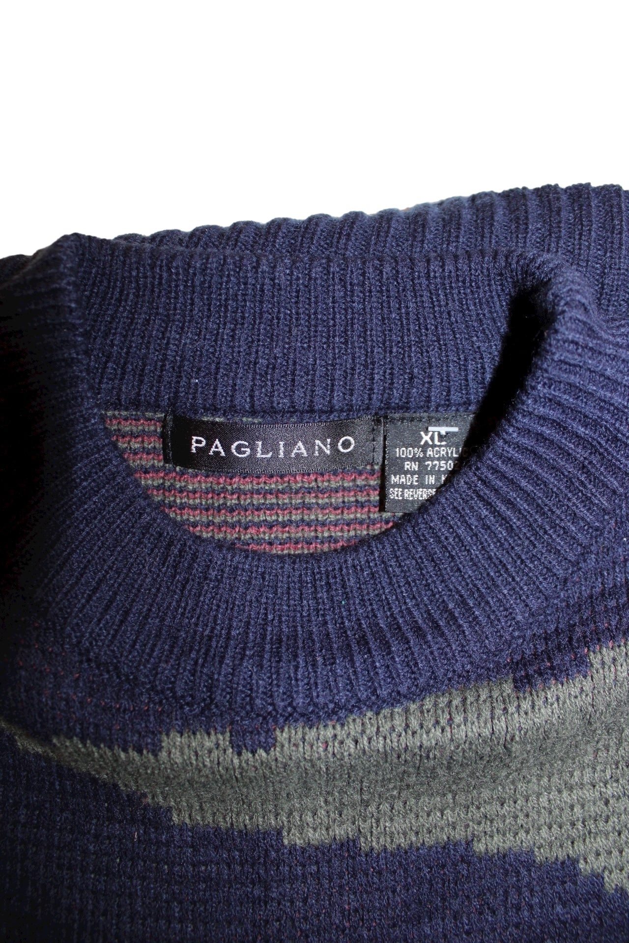 Pagliano Mens Green Knitted Sweater (Size M)