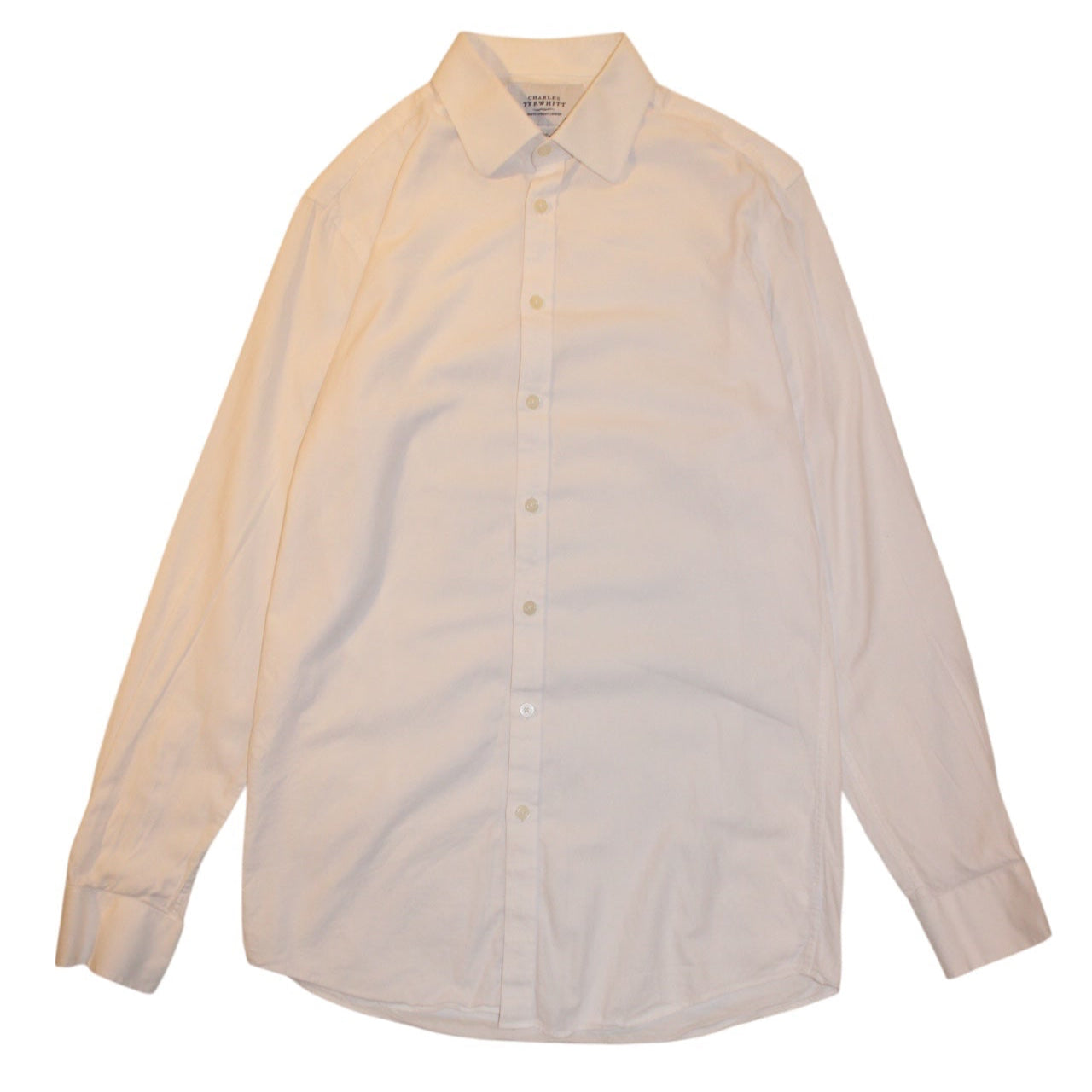 Charles Tyrwhitt White Buttoned Shirt (Size M)