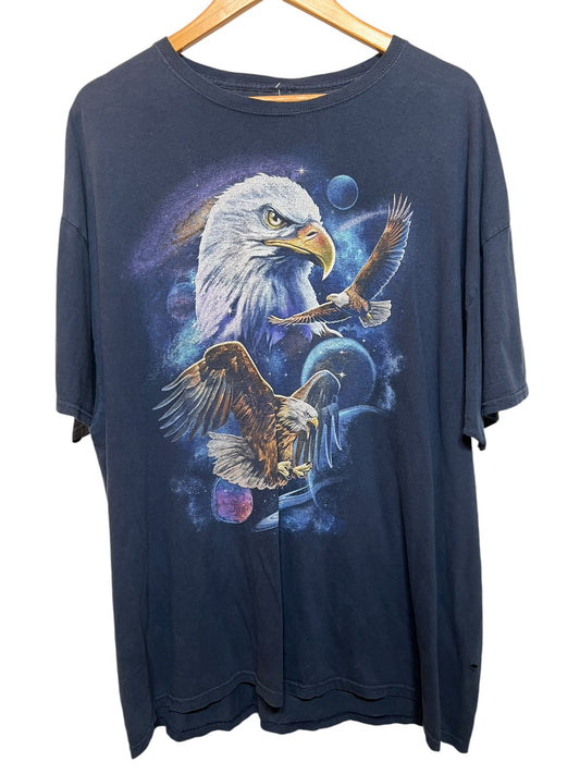 Mens Blue Eagle T Shirt (Size XXL)