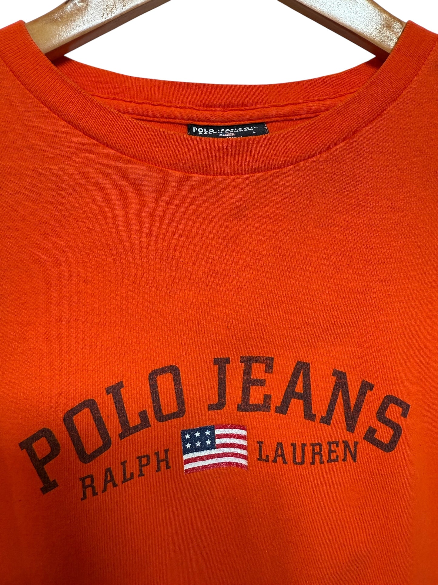 Ralph Lauren Mens Orange T Shirt (Size XL)