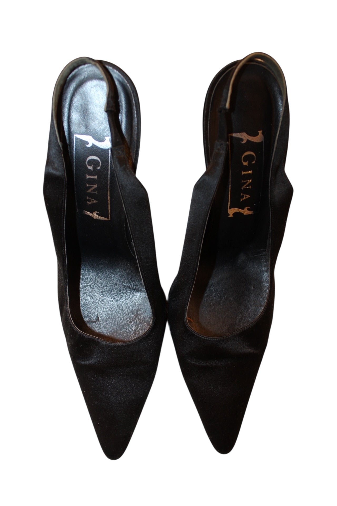 Gina Black Heels (Size 6.5)