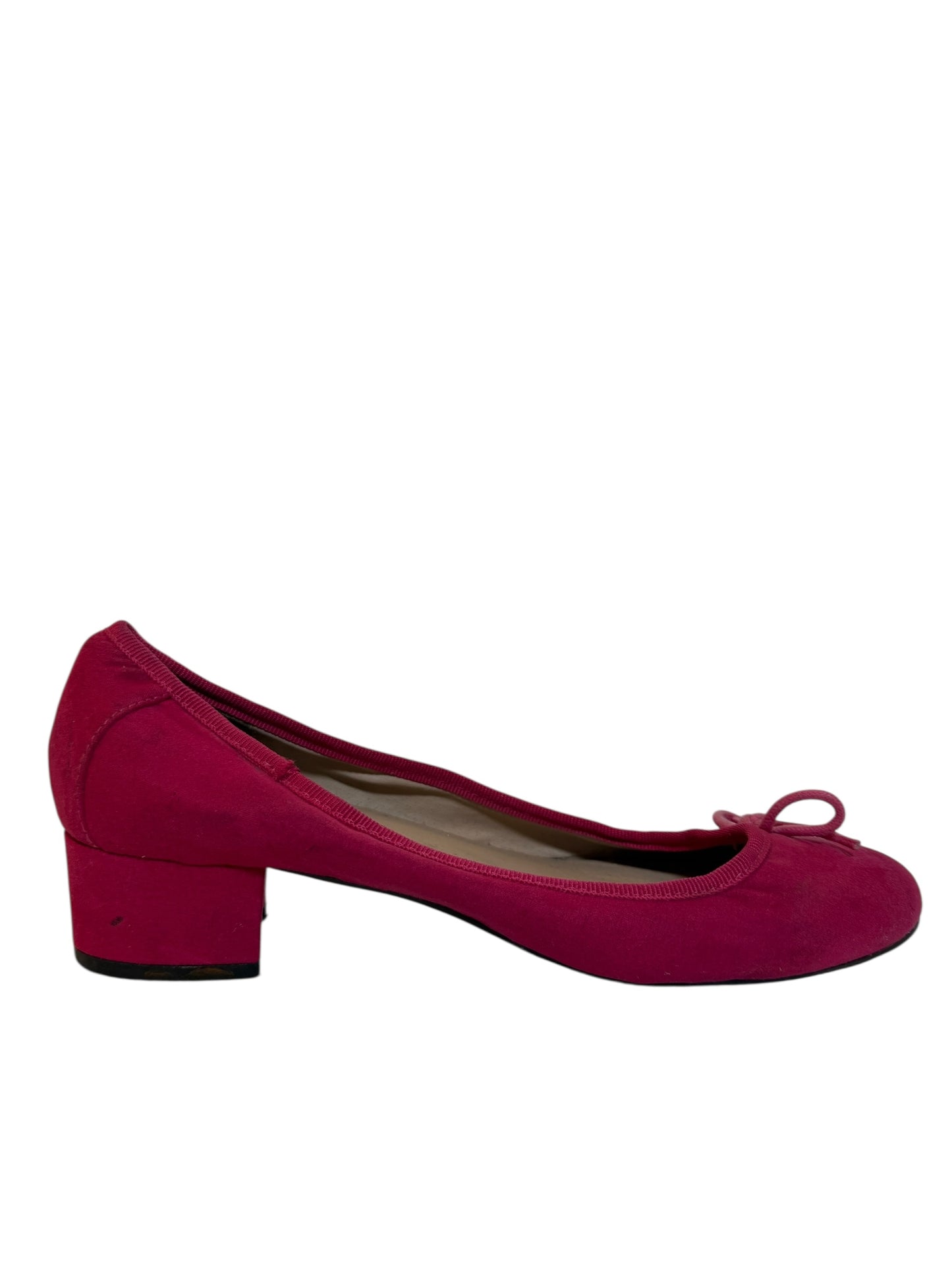 London Rebel Pink Suede Ballet Style Shoe ( Size 8)