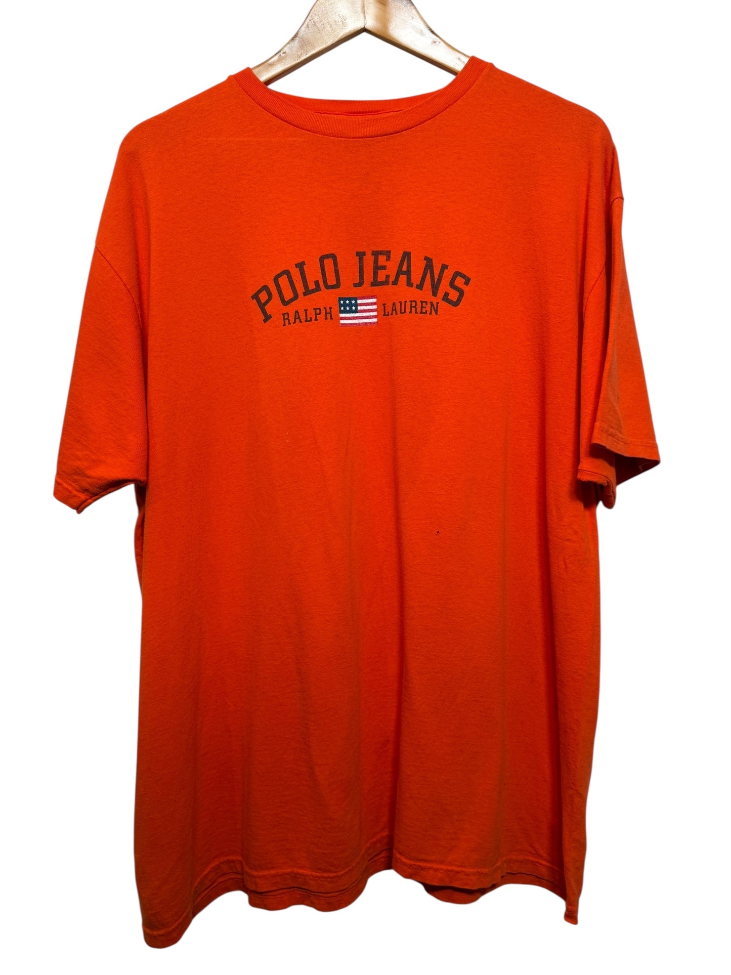 Ralph Lauren Mens Orange T Shirt (Size XL)