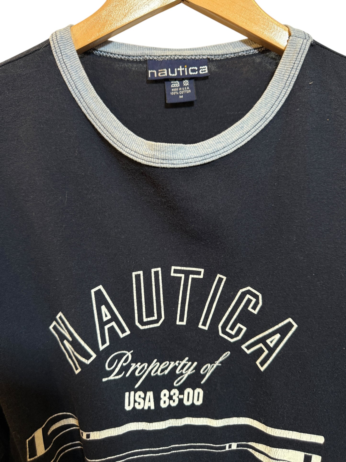Nautica Navy Mens T Shirt (Size L)