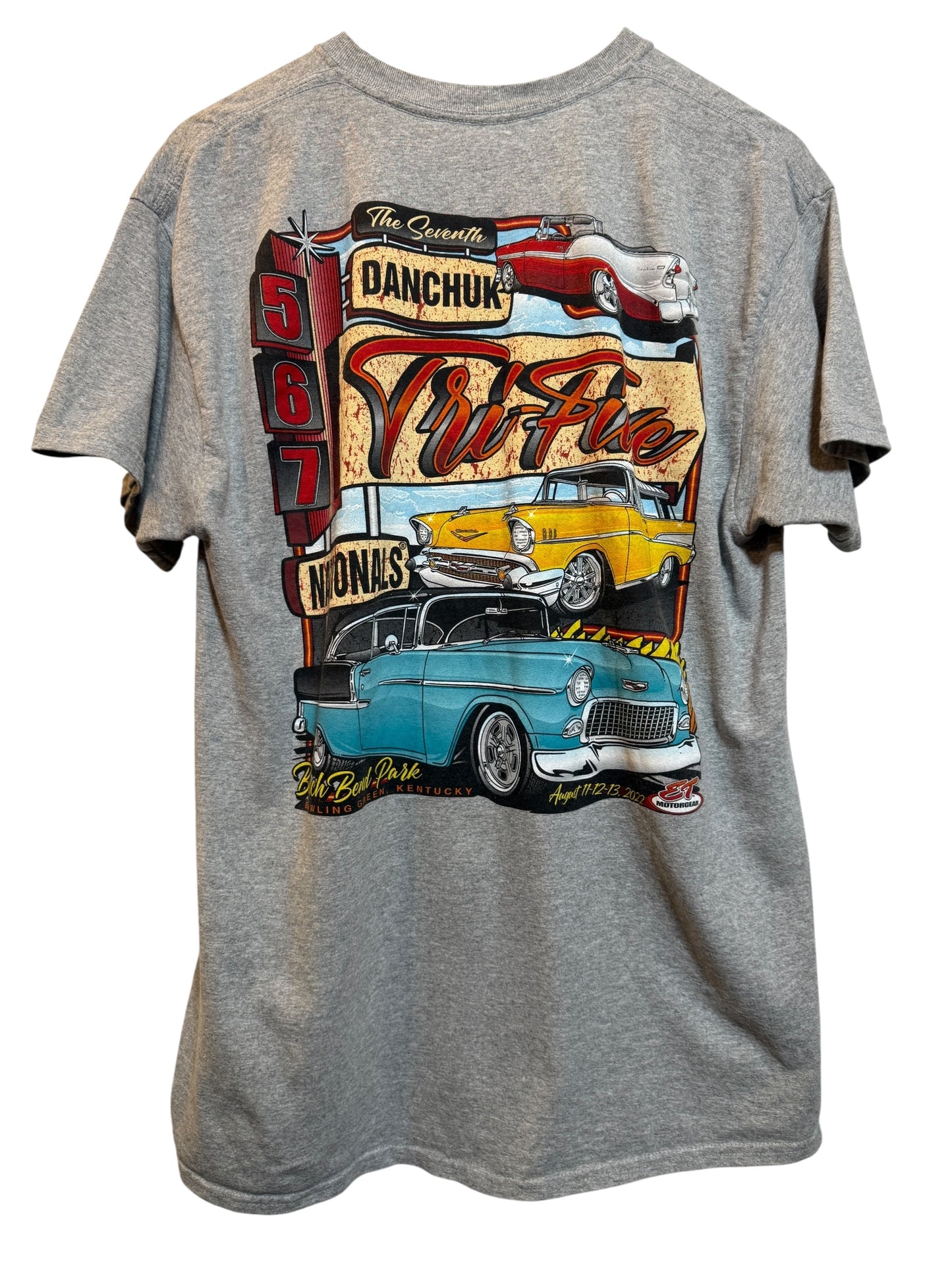 Tri-Five Nationals Mens Grey T Shirt (Size L)