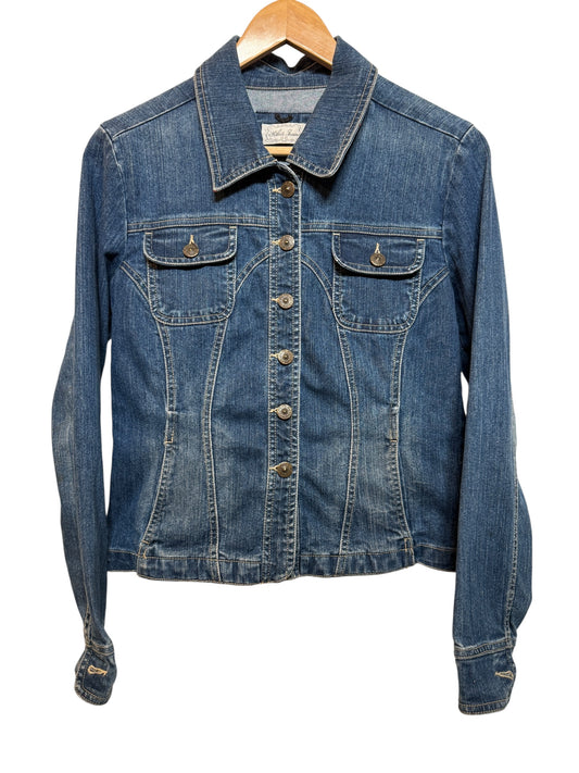 Hikit Jeans Women's Blue Denim Jacket (Size S)