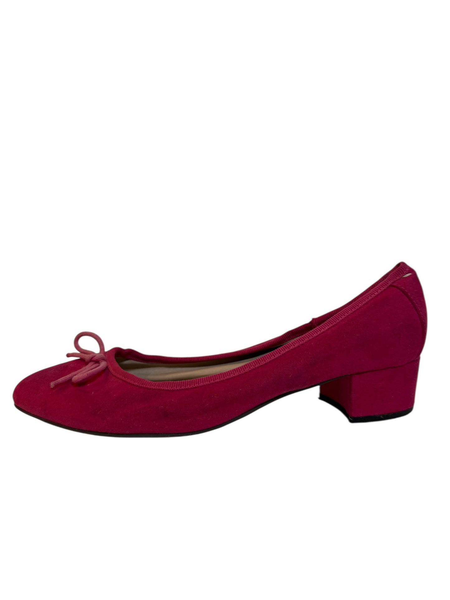 London Rebel Pink Suede Ballet Style Shoe ( Size 8)