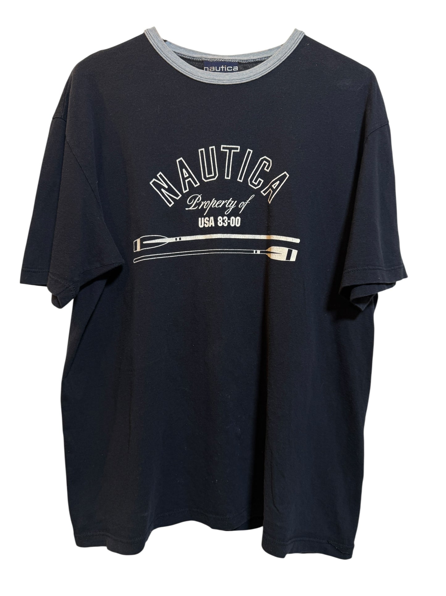 Nautica Navy Mens T Shirt (Size L)