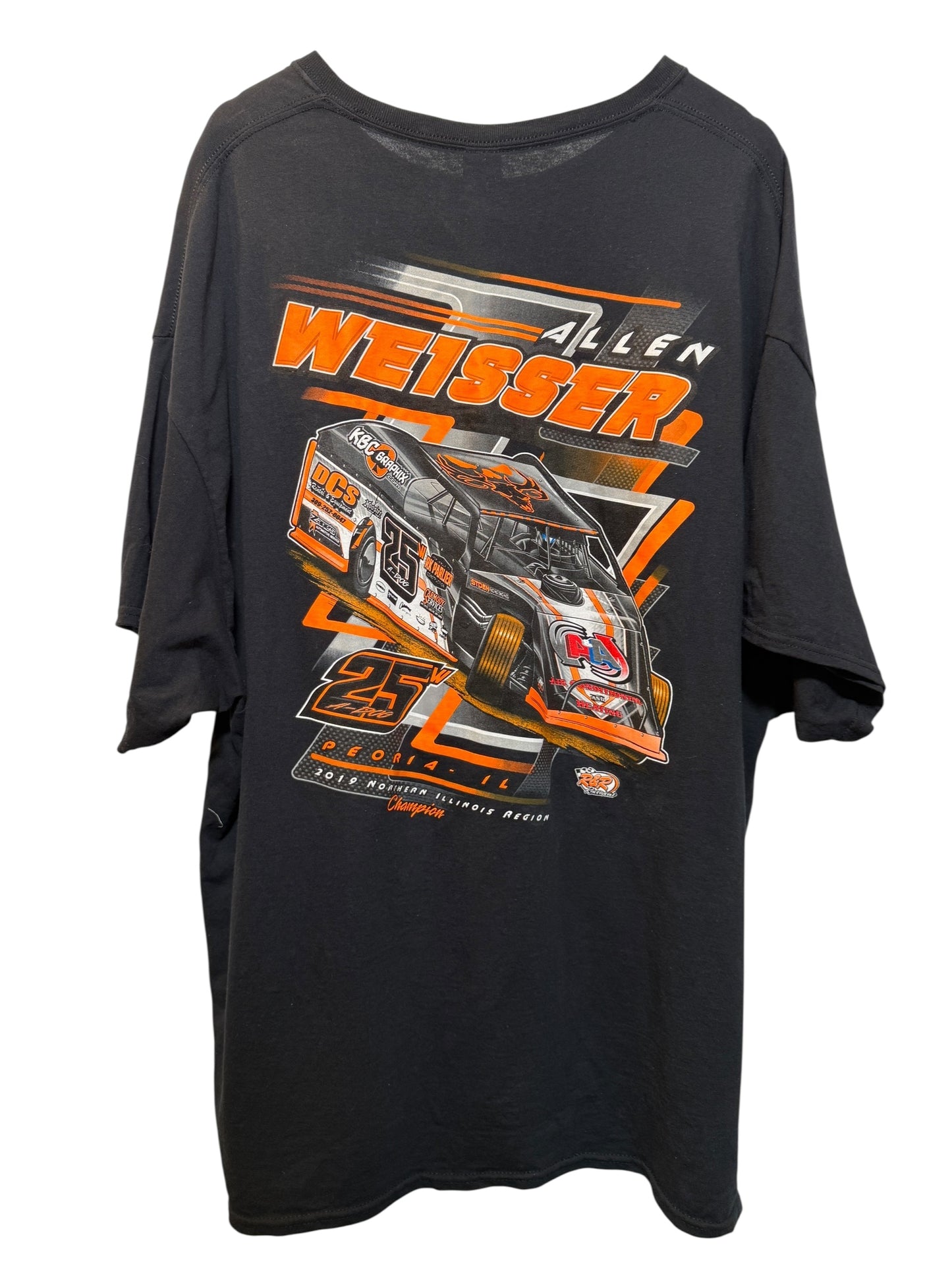 Allen Weisser Mens Black T Shirt (Size XXL)