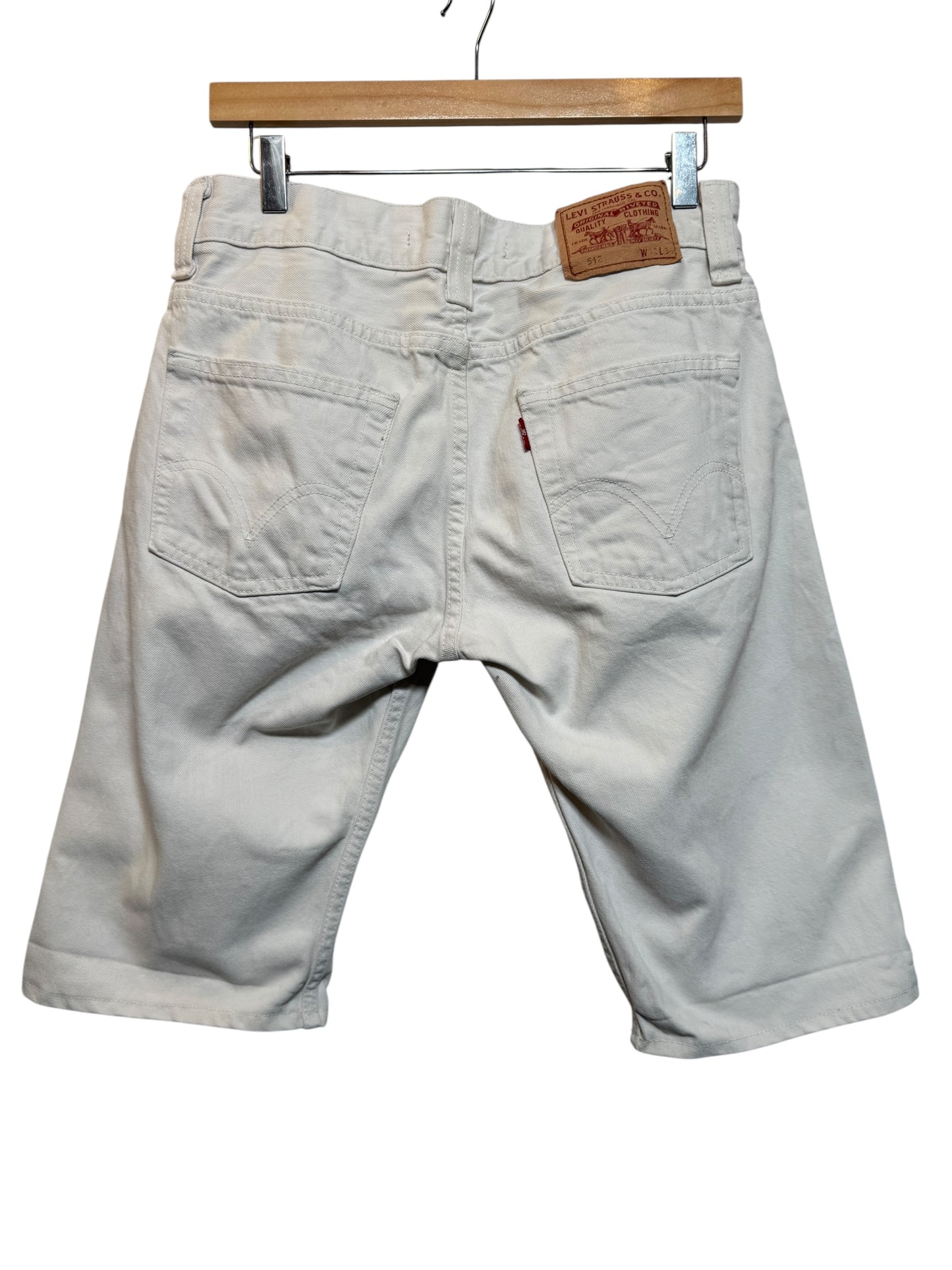 Levi 512 White Shorts (Size L)