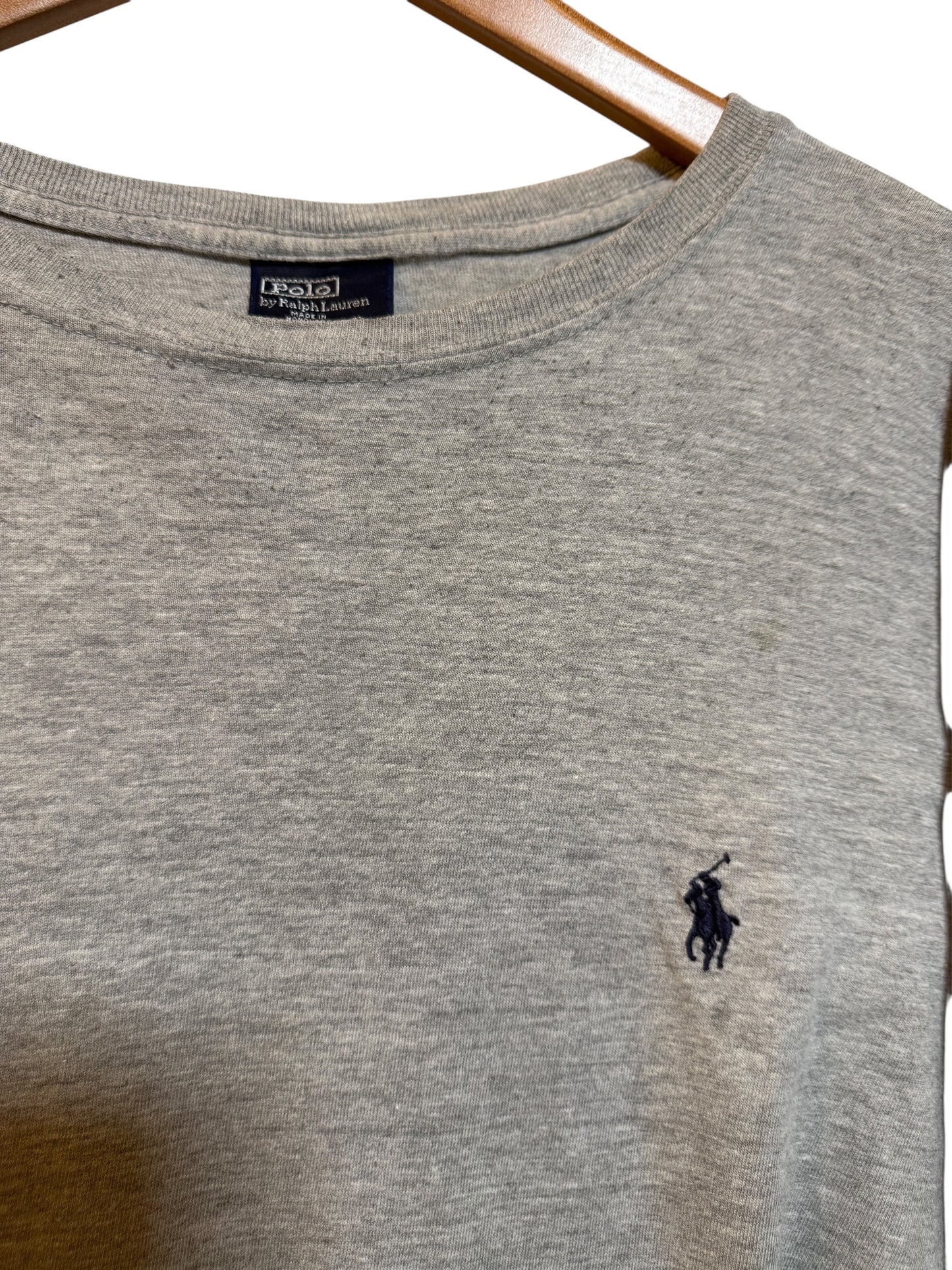Polo Ralph Lauren Grey Long Sleeve Mens T Shirt (Size XXL)