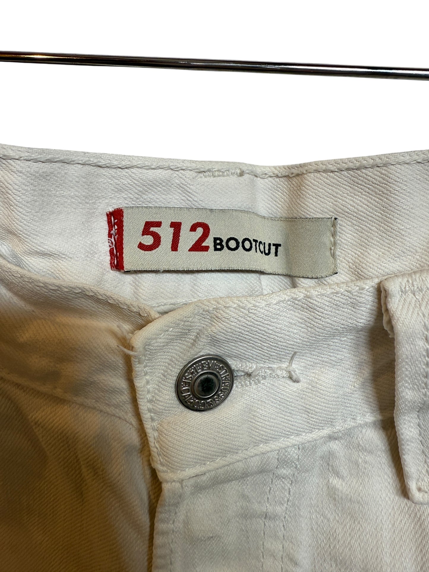 Levi 512 White Shorts (Size L)