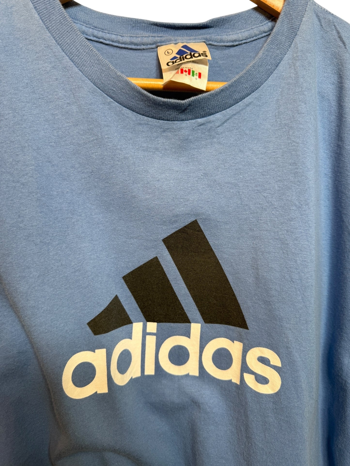 Adidas Blue T Shirt (Size L)