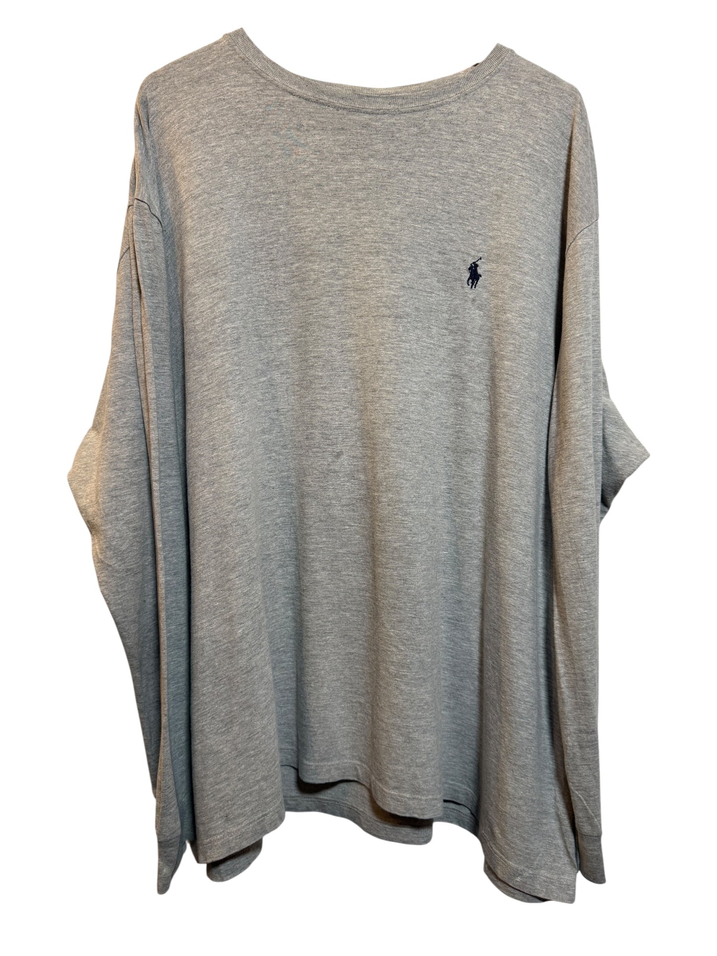 Polo Ralph Lauren Grey Long Sleeve Mens T Shirt (Size XXL)