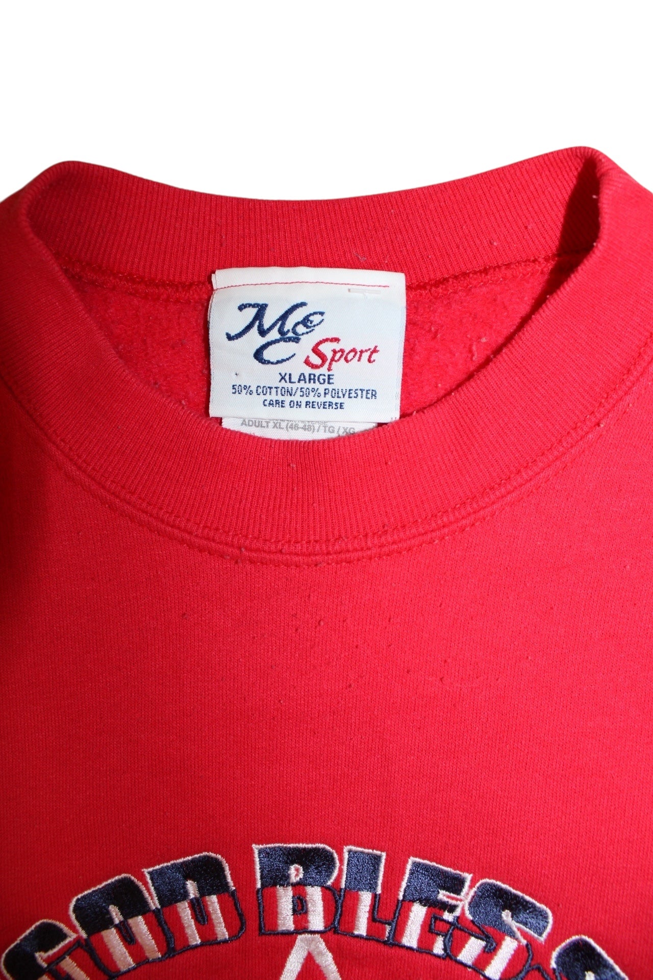 M&C Sport Mens Red America Sweatshirt (Size XL)