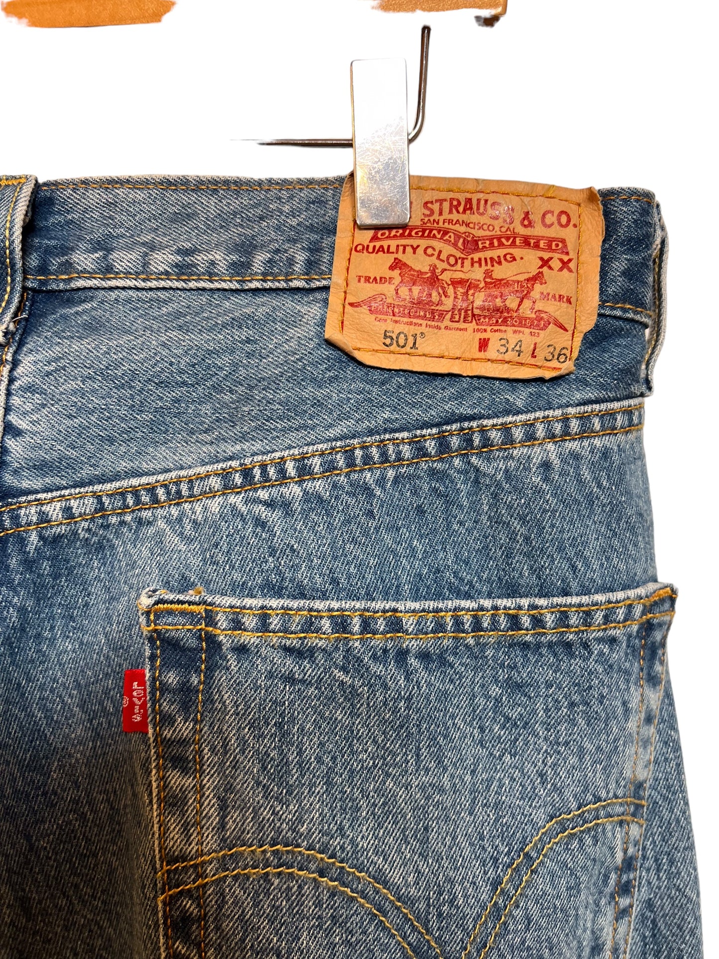 Levi's 501 Blue Jeans (34x36)