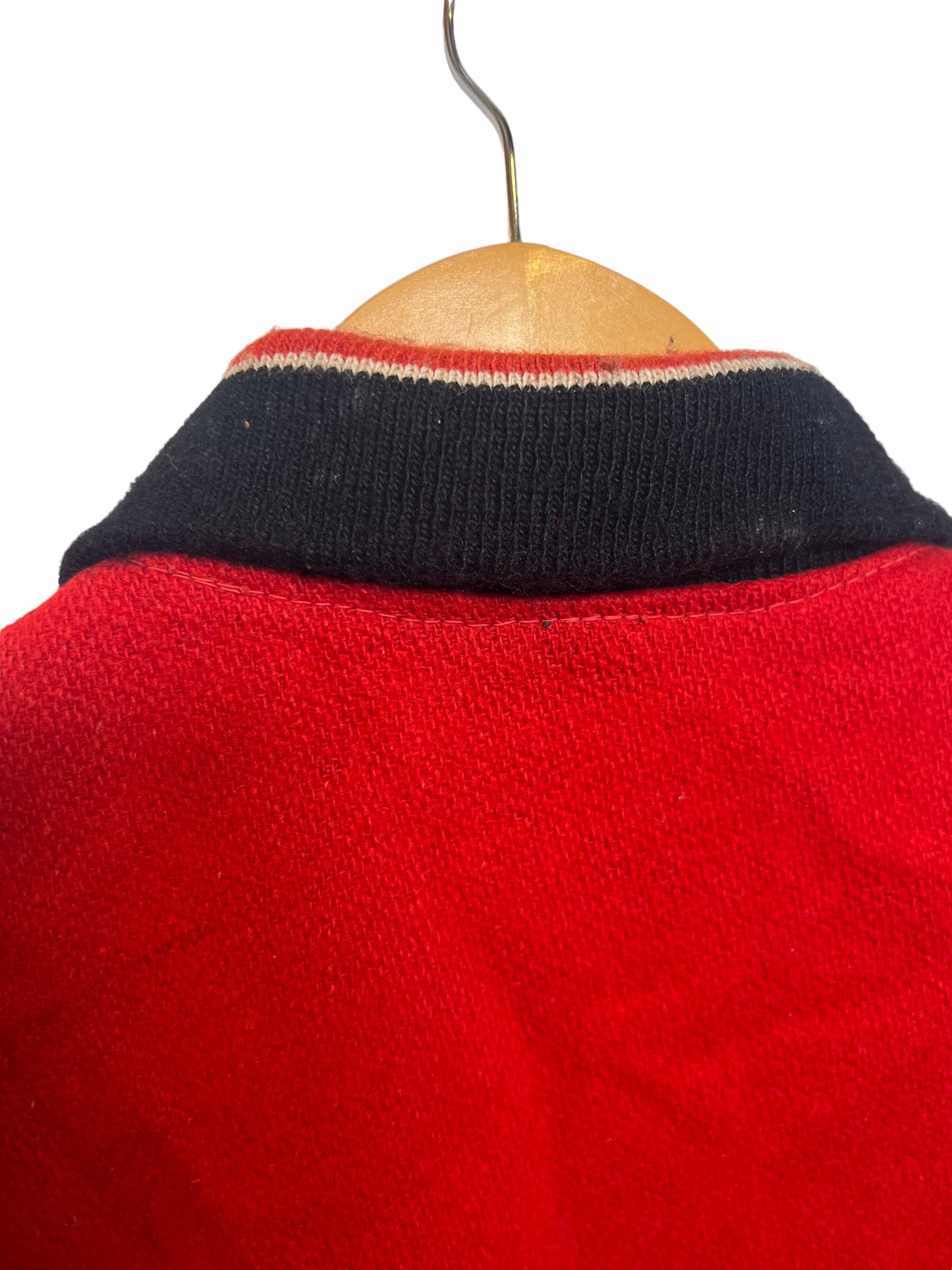 DeLong Sportswear Red Mens Varsity Jacket (Size L)