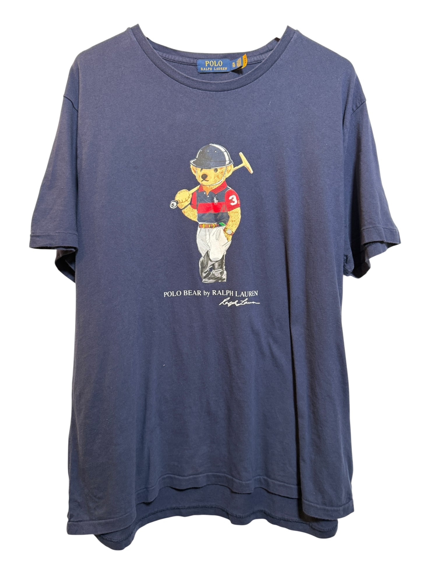 Polo Ralph Lauren Navy Bear Mens T Shirt (Size XL)