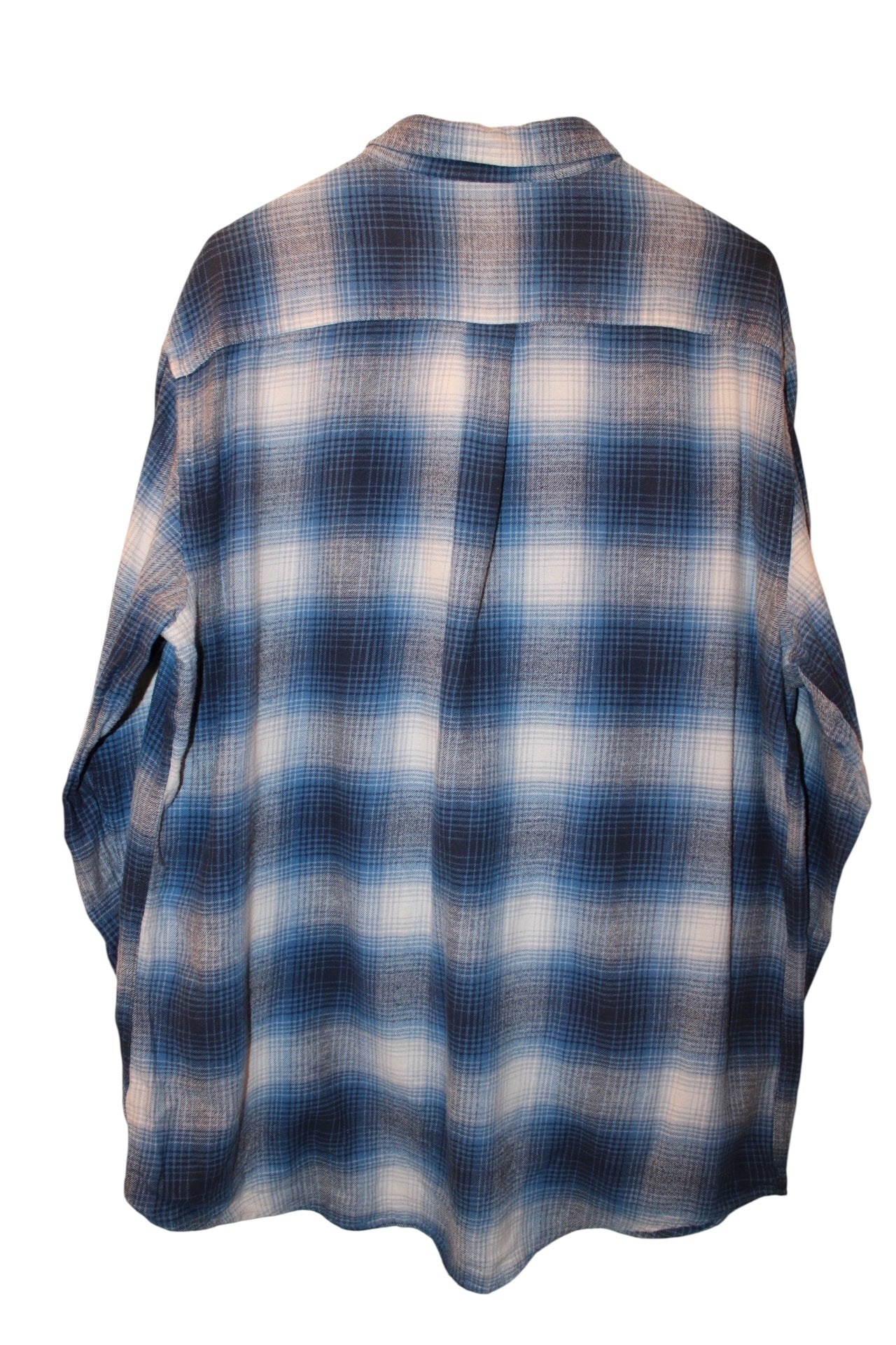 Croft & Barrow Mens Blue Flannel Shirt (Size XL)