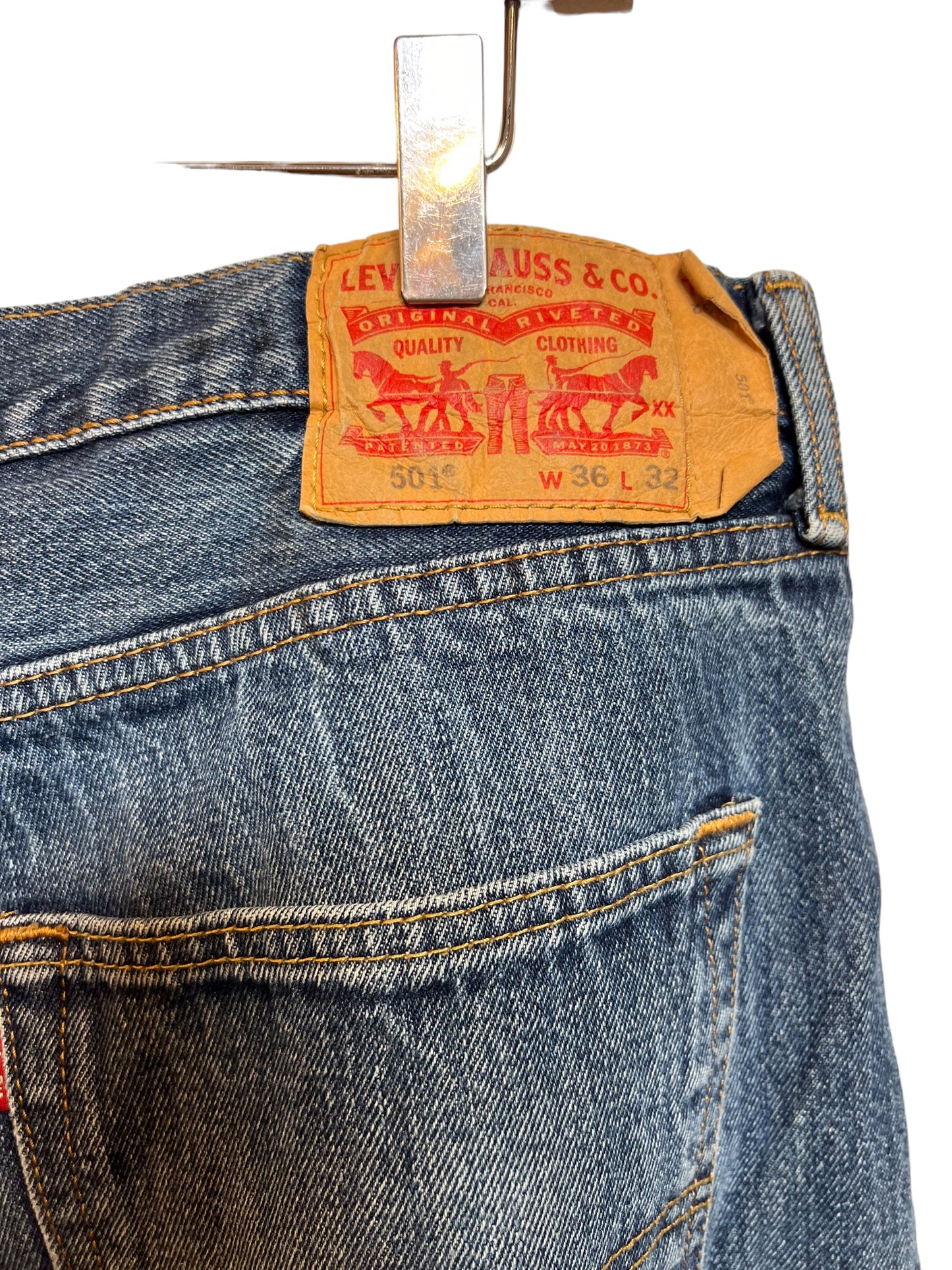 Levi's 501 Blue Jeans (36x32)