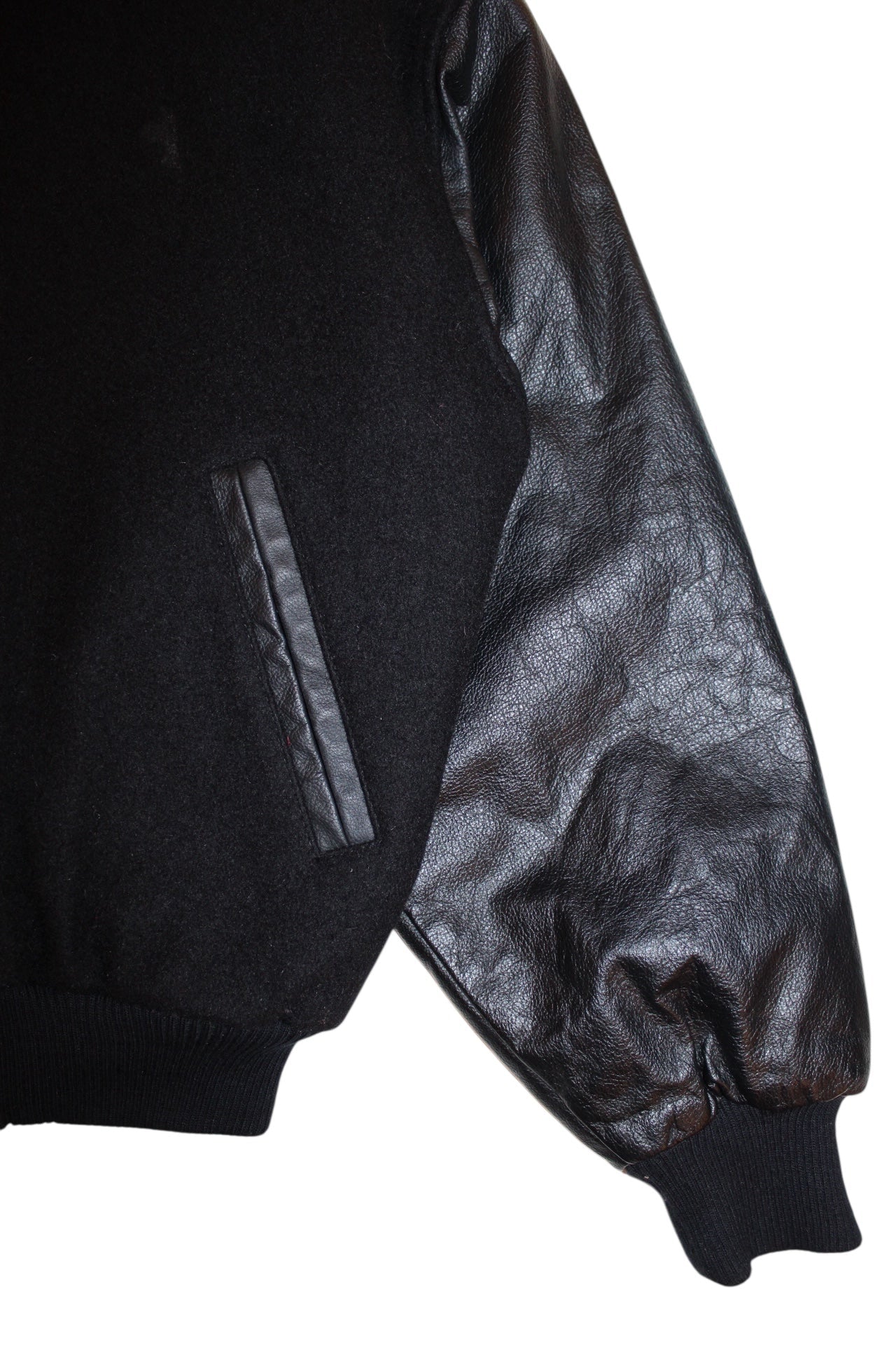 Sumac Leather Varsity Jacket (Size M)