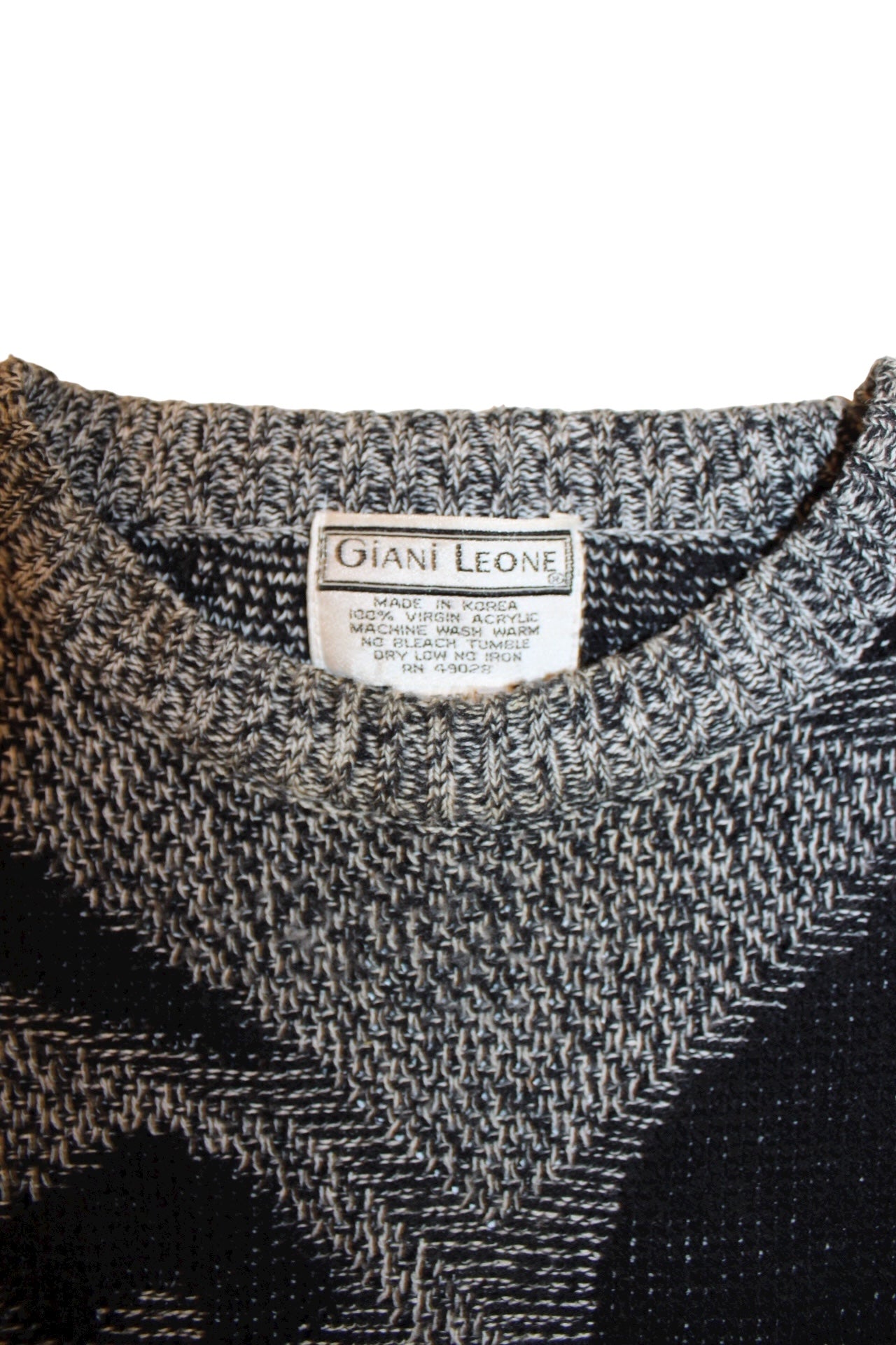 Giani Leone Mens Grey Knitted Sweater (Size L)